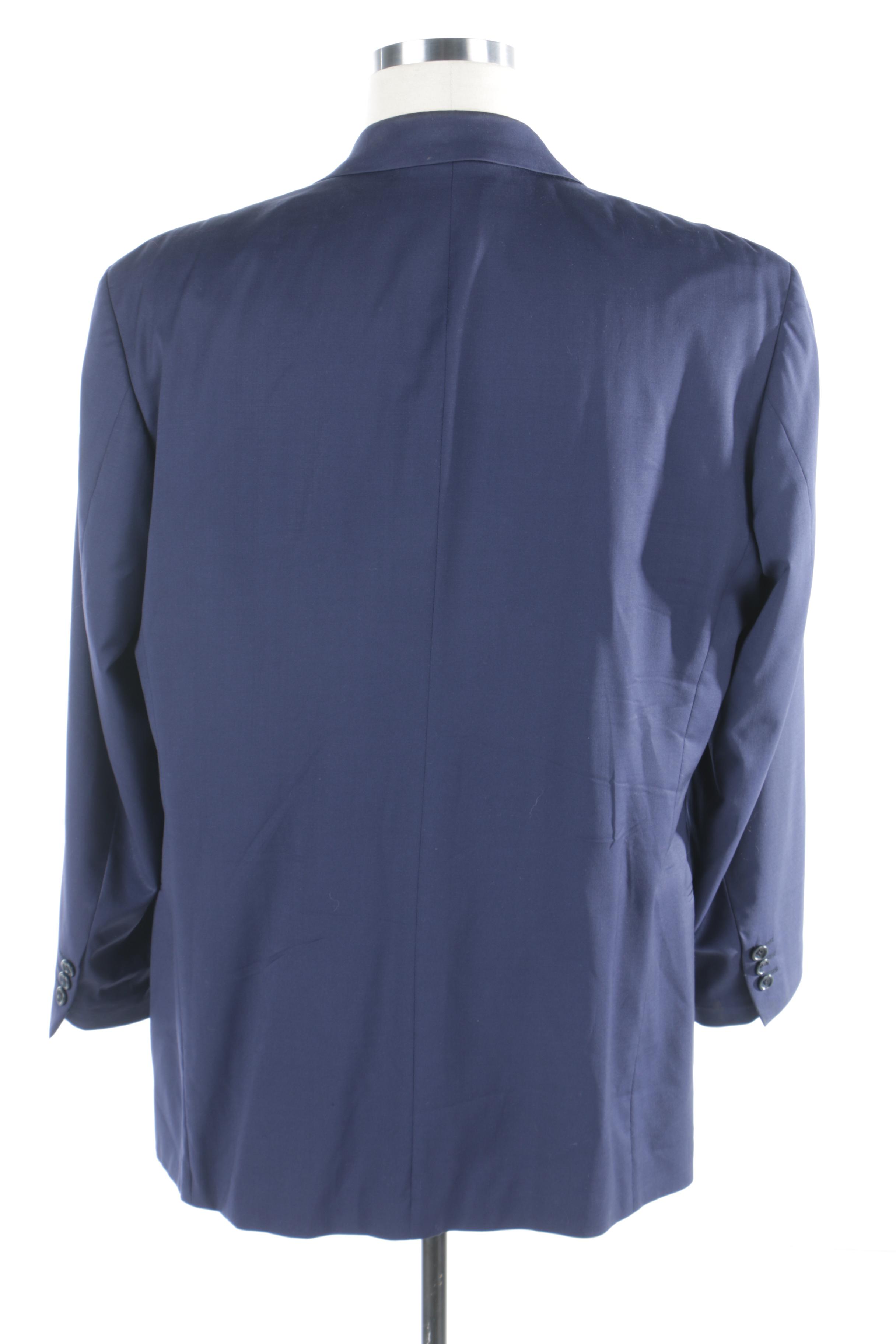 Men's BOSS Hugo Boss Blue Wool Suit Jacket