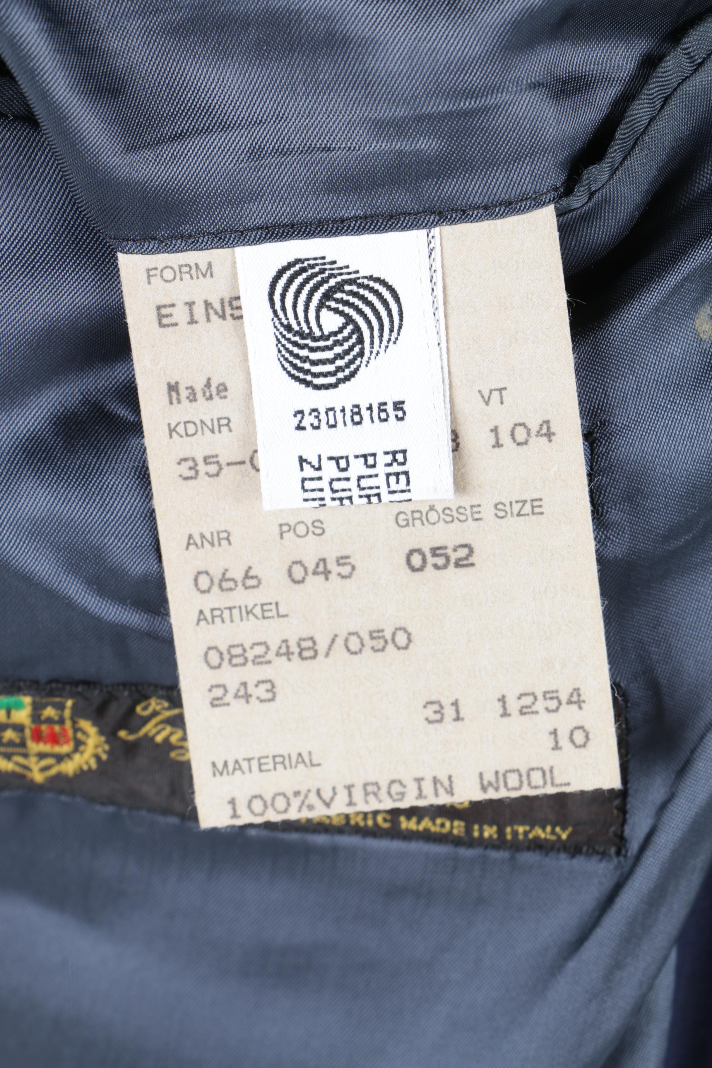 Men's BOSS Hugo Boss Blue Wool Suit Jacket