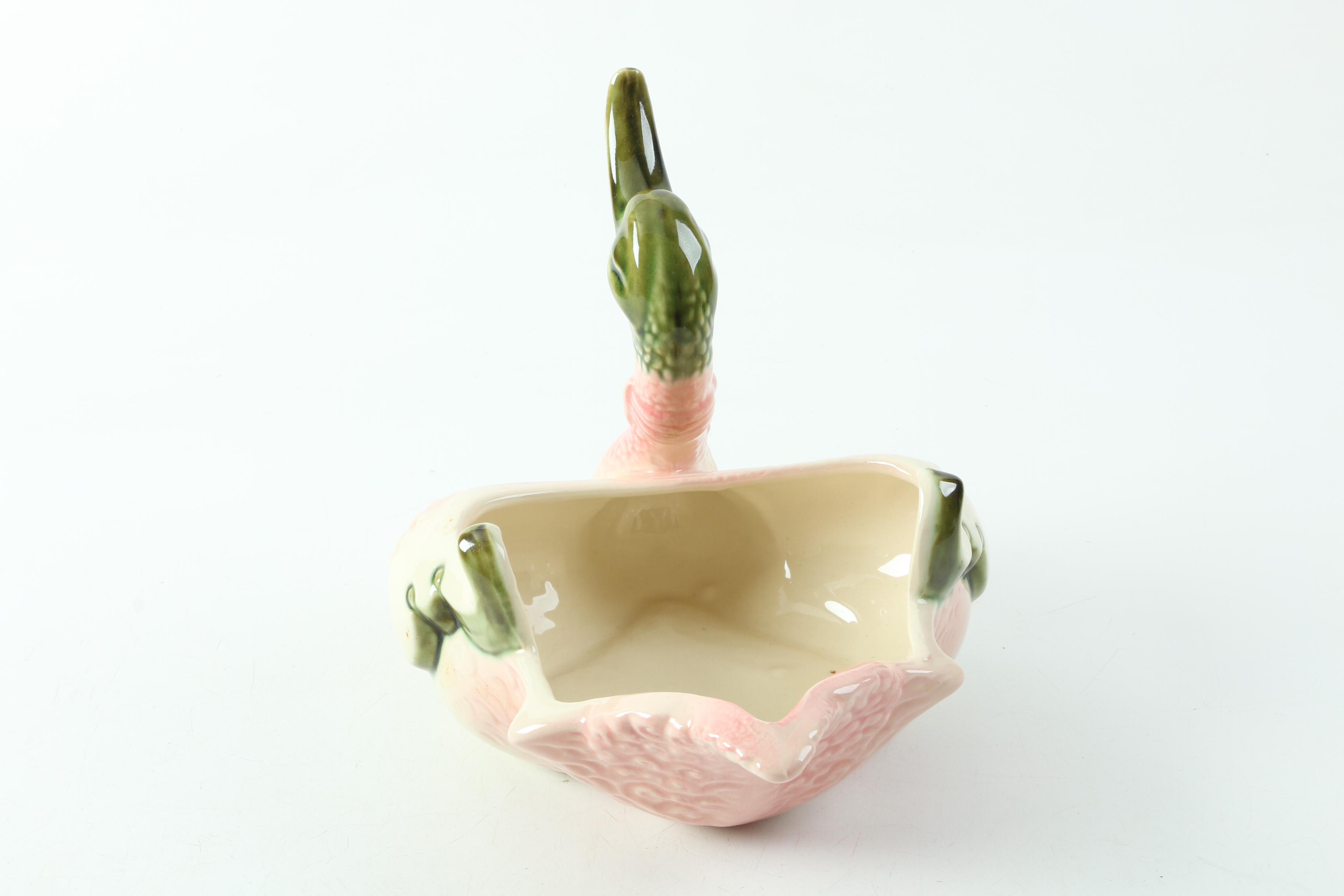 Vintage Hull Pottery Swan Planter