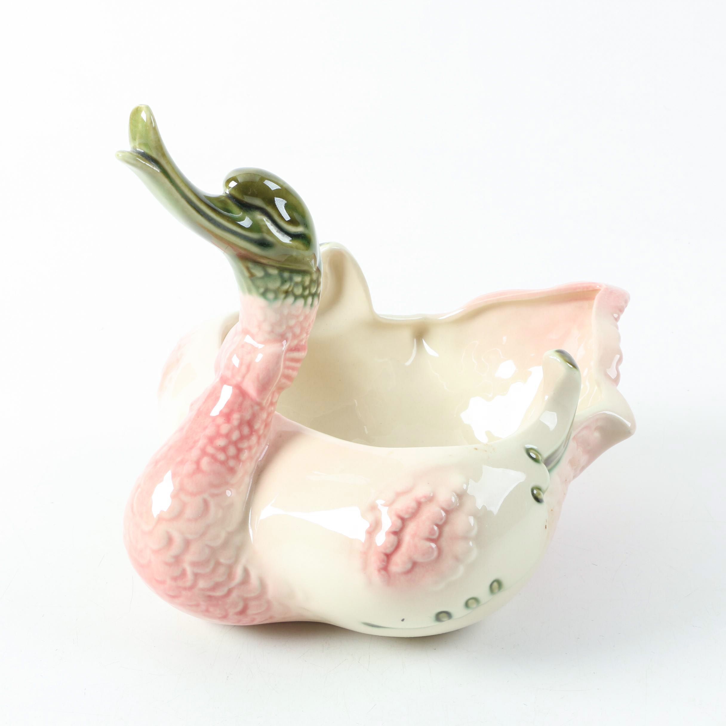 Vintage Hull Pottery Swan Planter