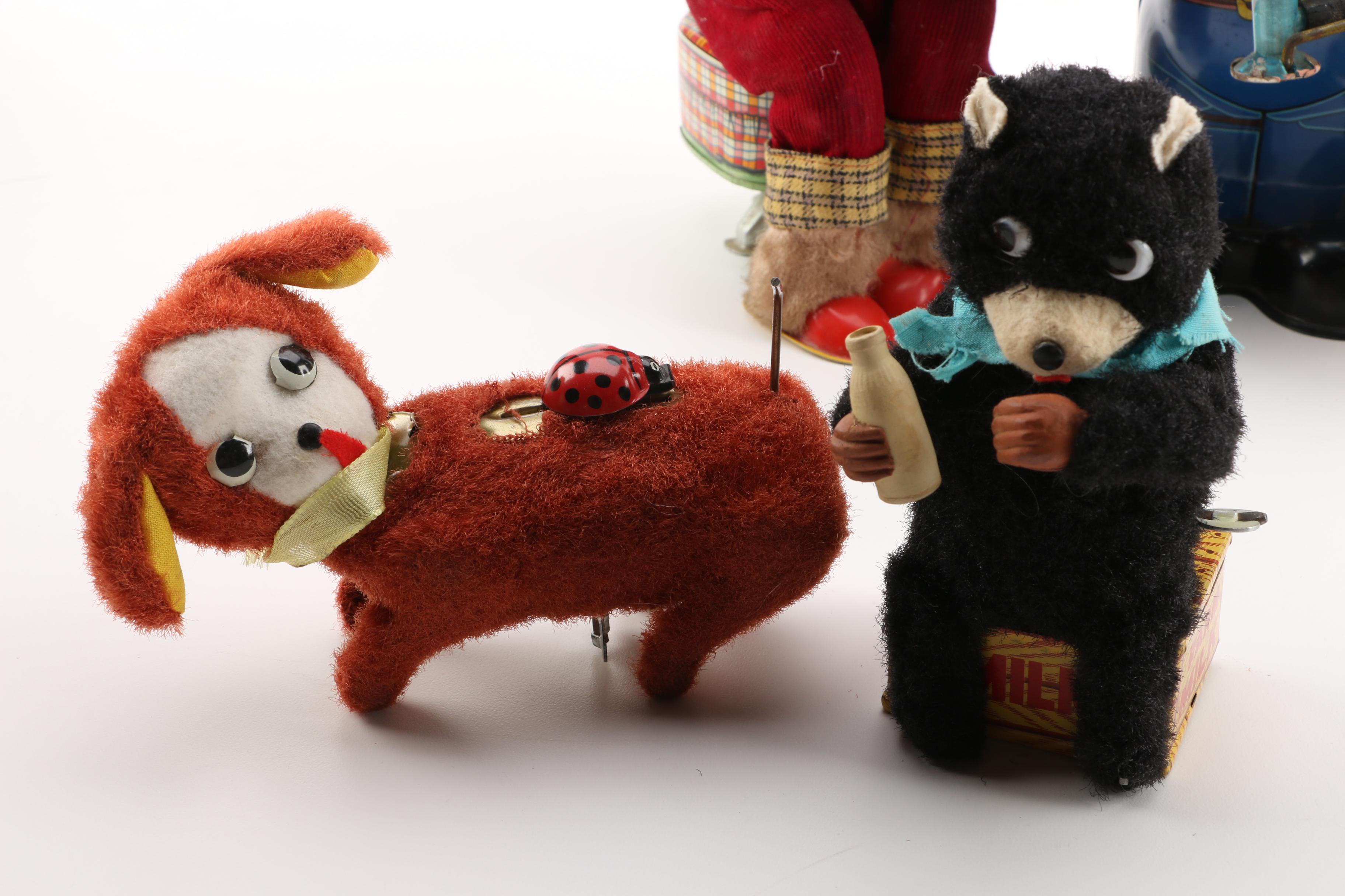 Vintage Mechanical Toys Including "The Jetsons"