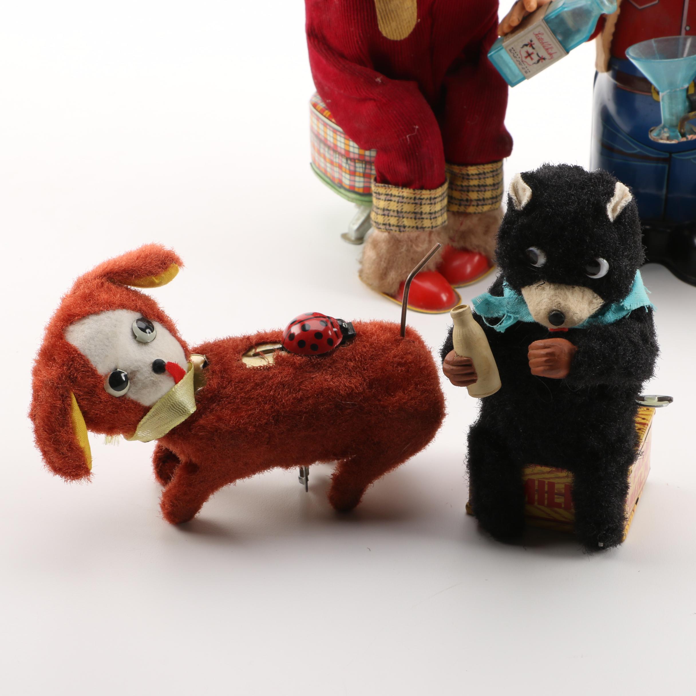 Vintage Mechanical Toys Including "The Jetsons"