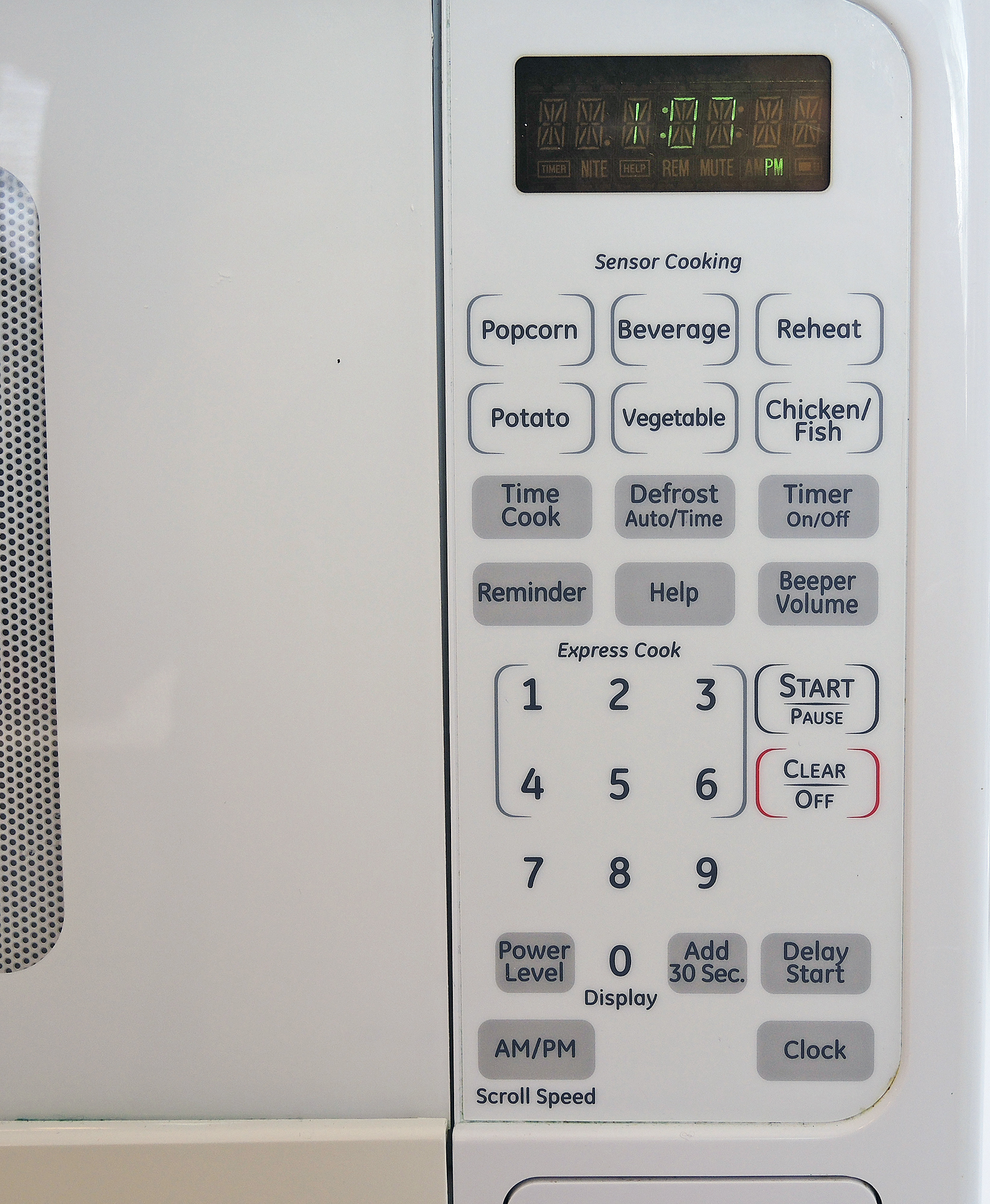 White GE Microwave