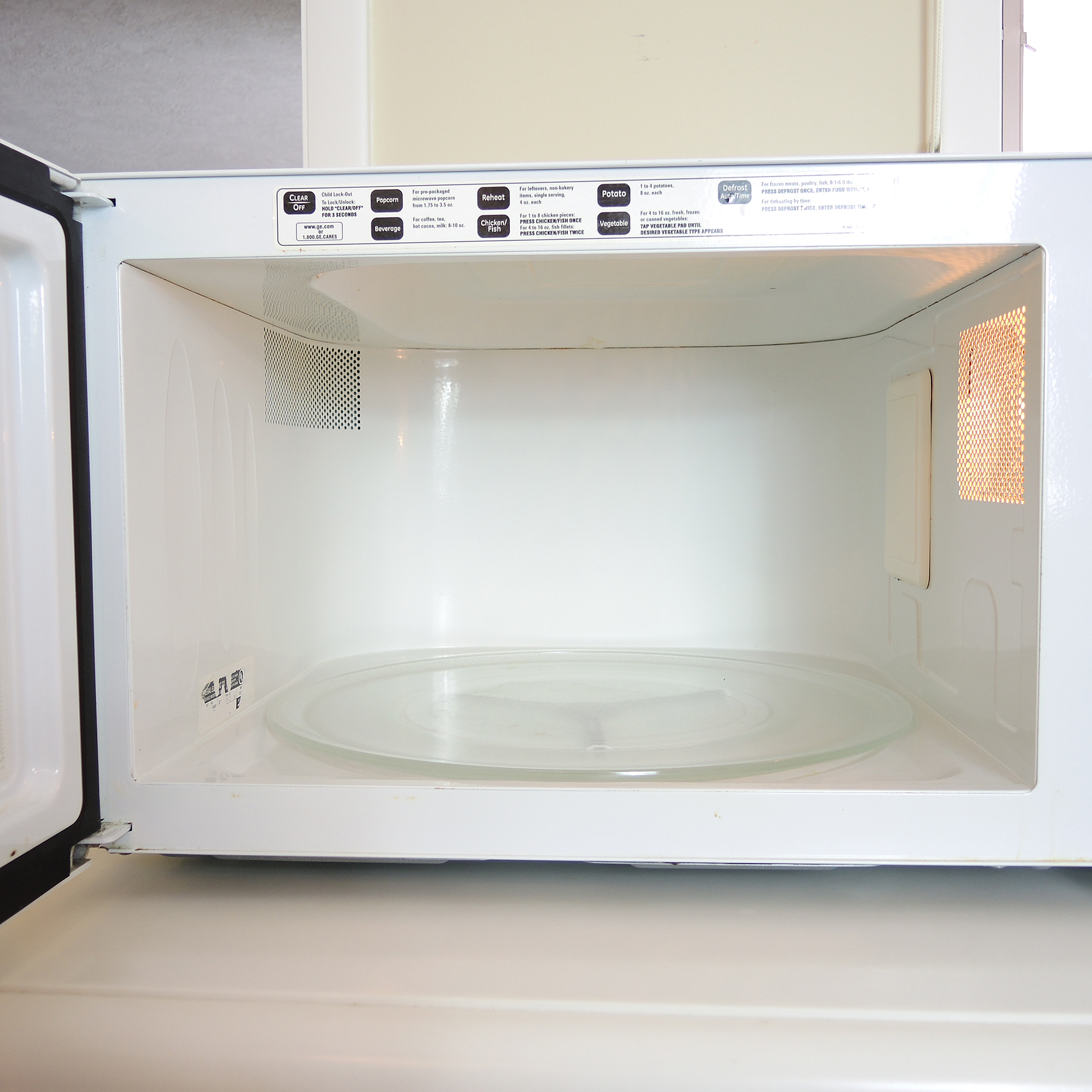 White GE Microwave
