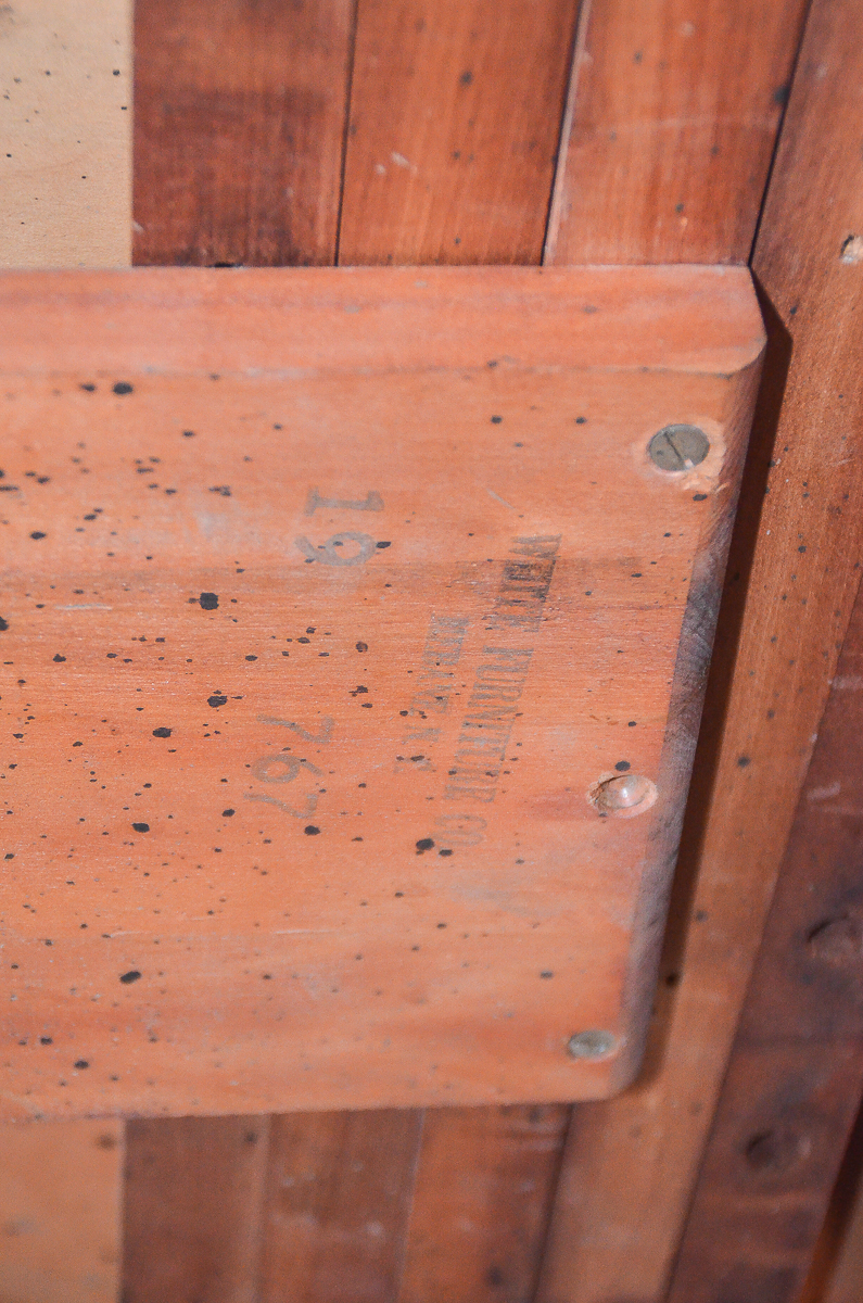 Vintage Duncan Phyfe Style Walnut Dining Table by White Furniture