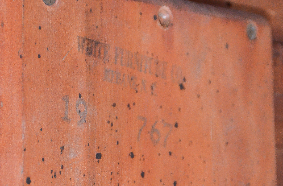 Vintage Duncan Phyfe Style Walnut Dining Table by White Furniture