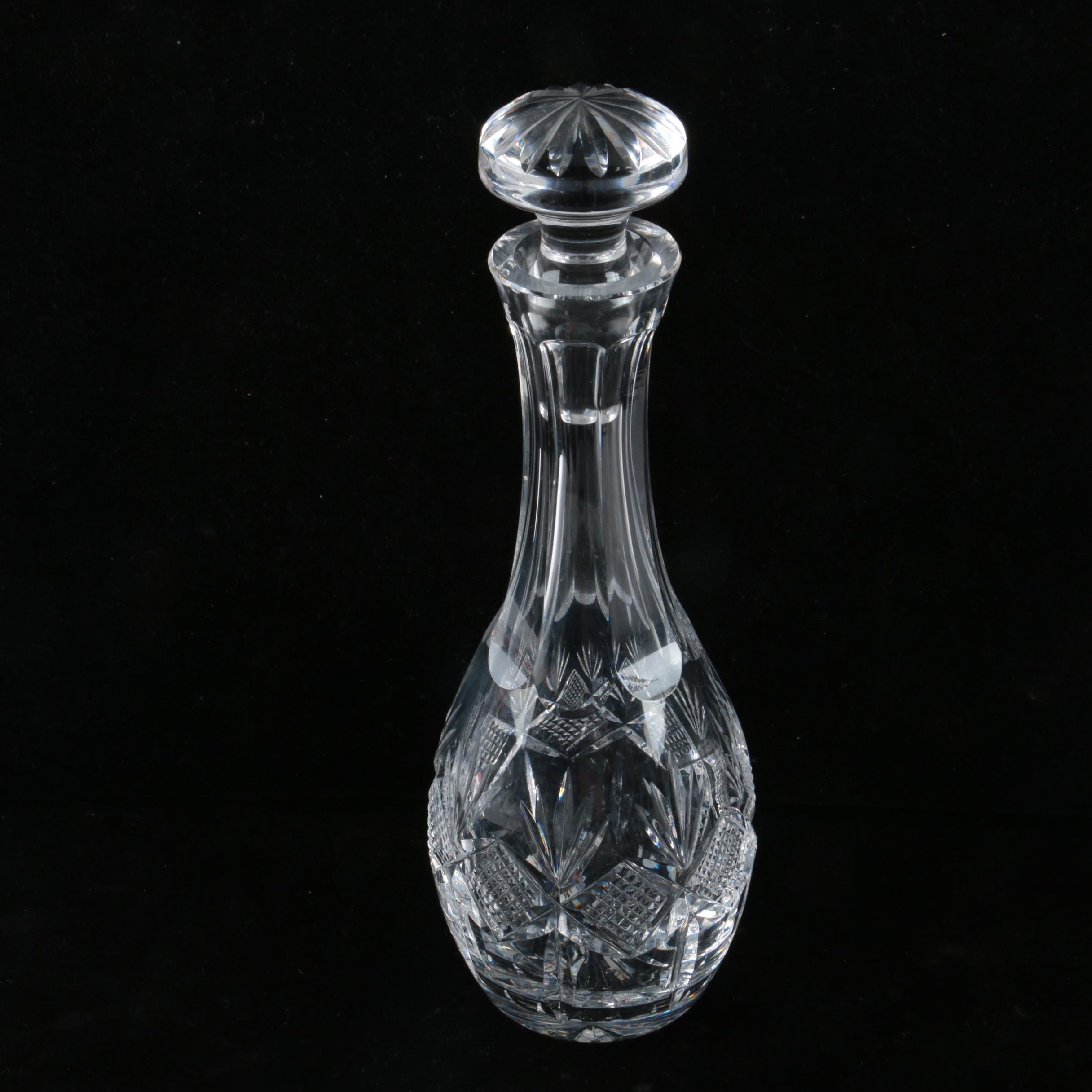 Waterford Crystal Decanter and Cordial Glasses