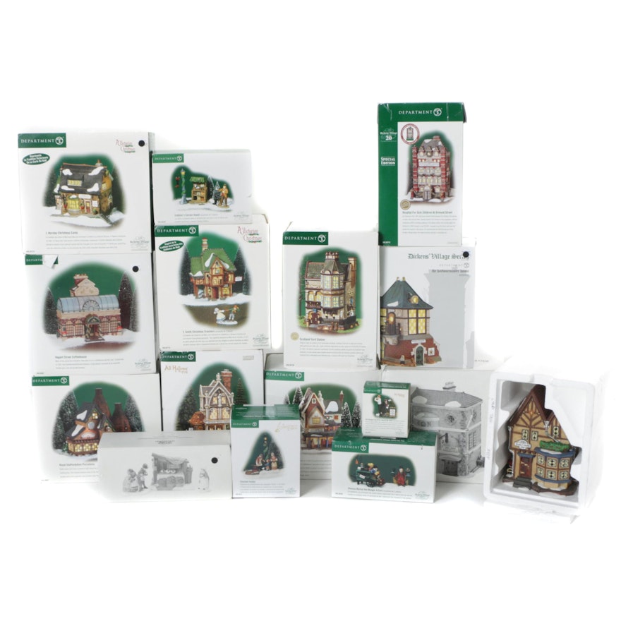 Department 56 "Dickens' Village" Cottages and Figurines