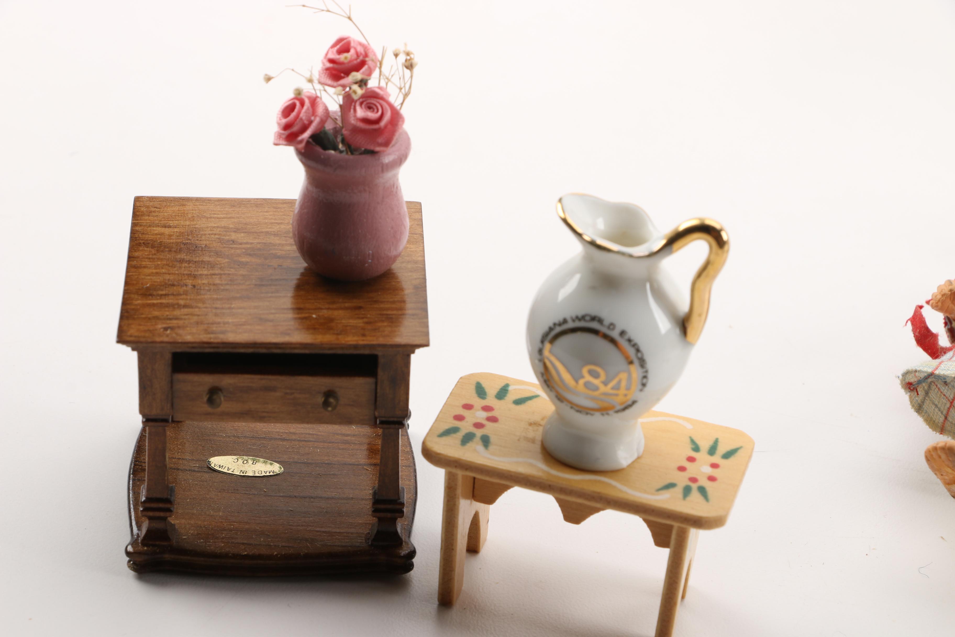 Vintage Concord Wooden Dollhouse Furniture