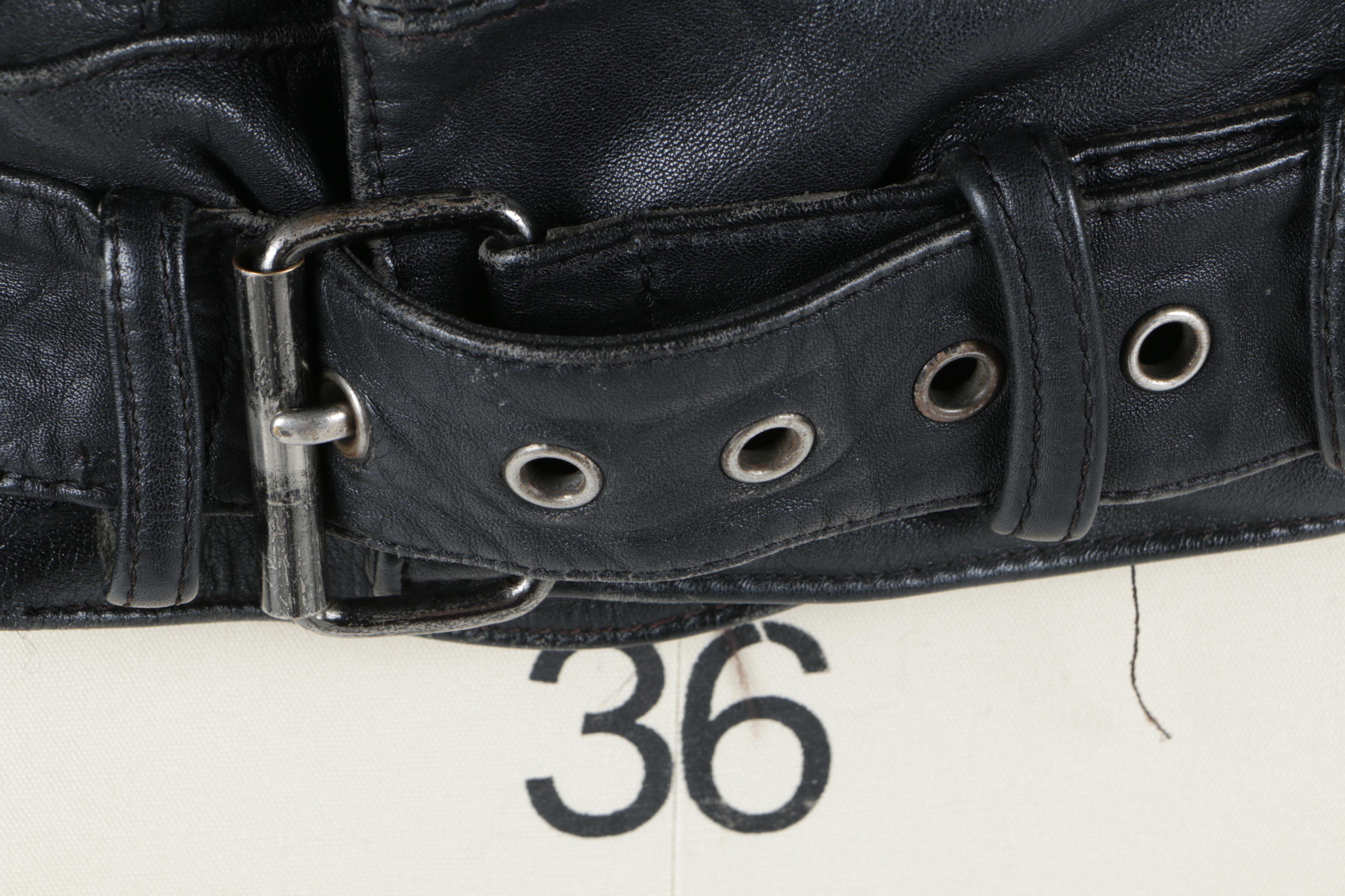 Men's Hein Gericke for Harley-Davidson Black Leather Motorcycle Jacket