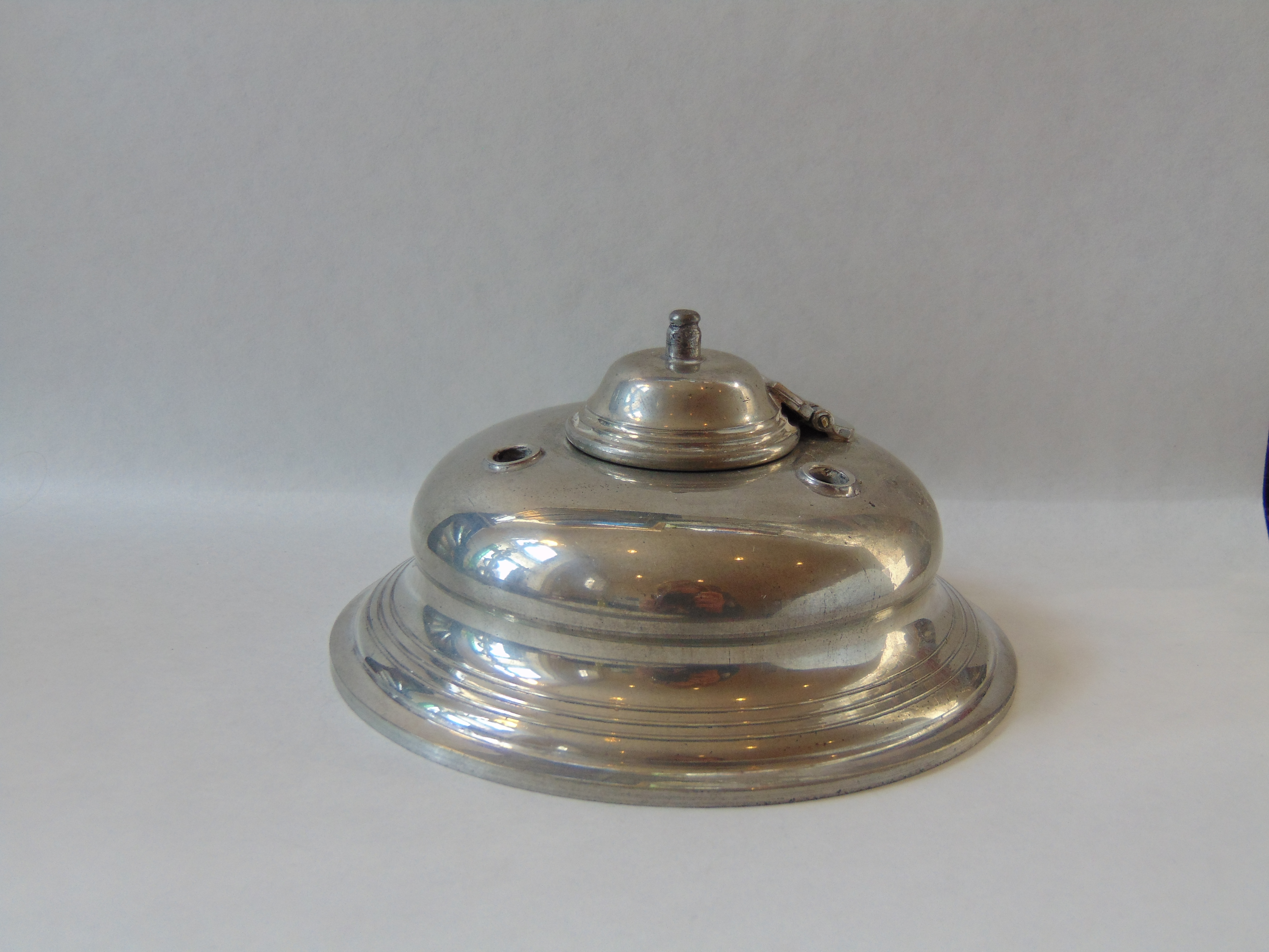 Stieff Pewter Inkwell from the Williamsburg Restoration Collection