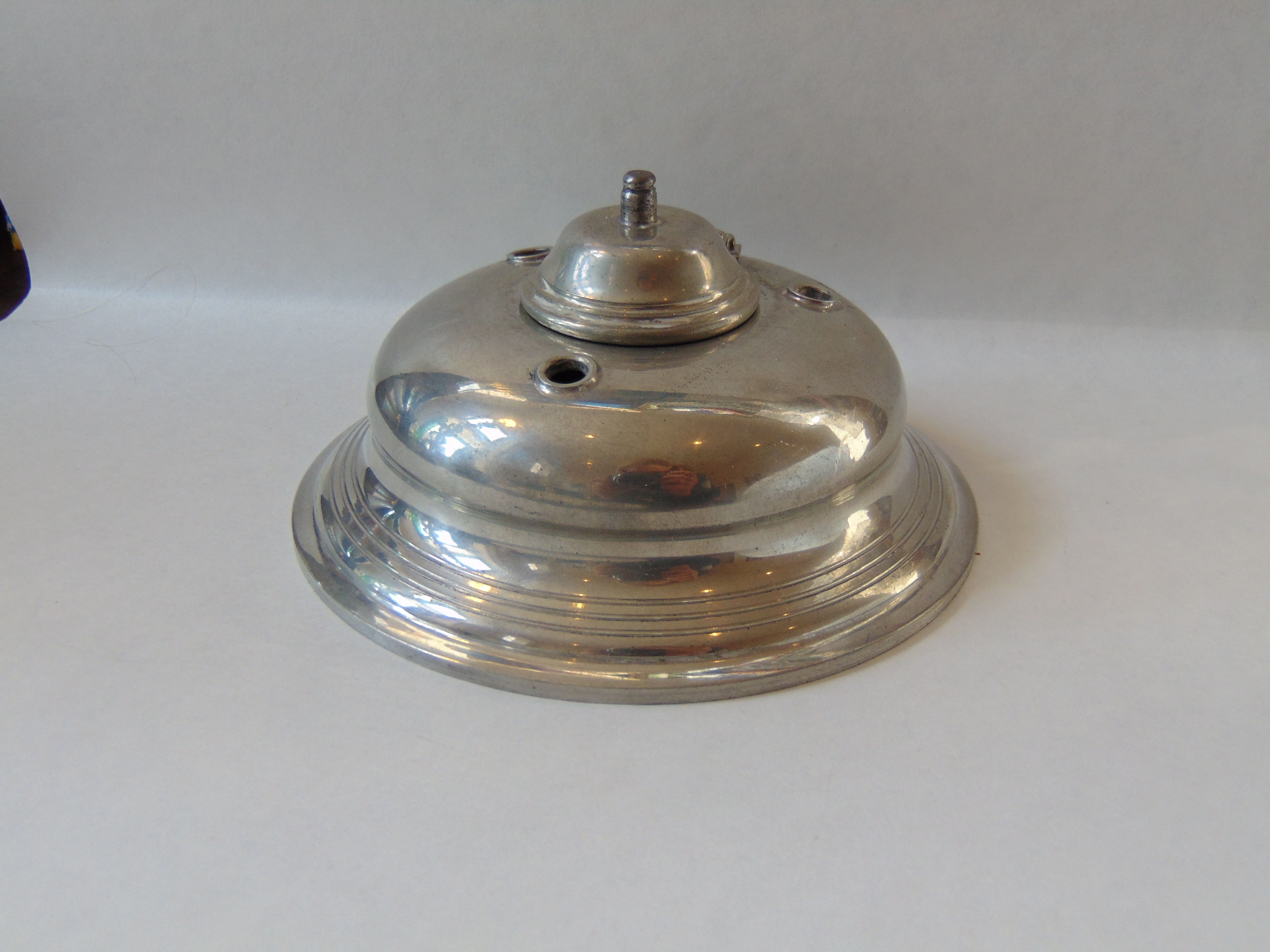 Stieff Pewter Inkwell from the Williamsburg Restoration Collection
