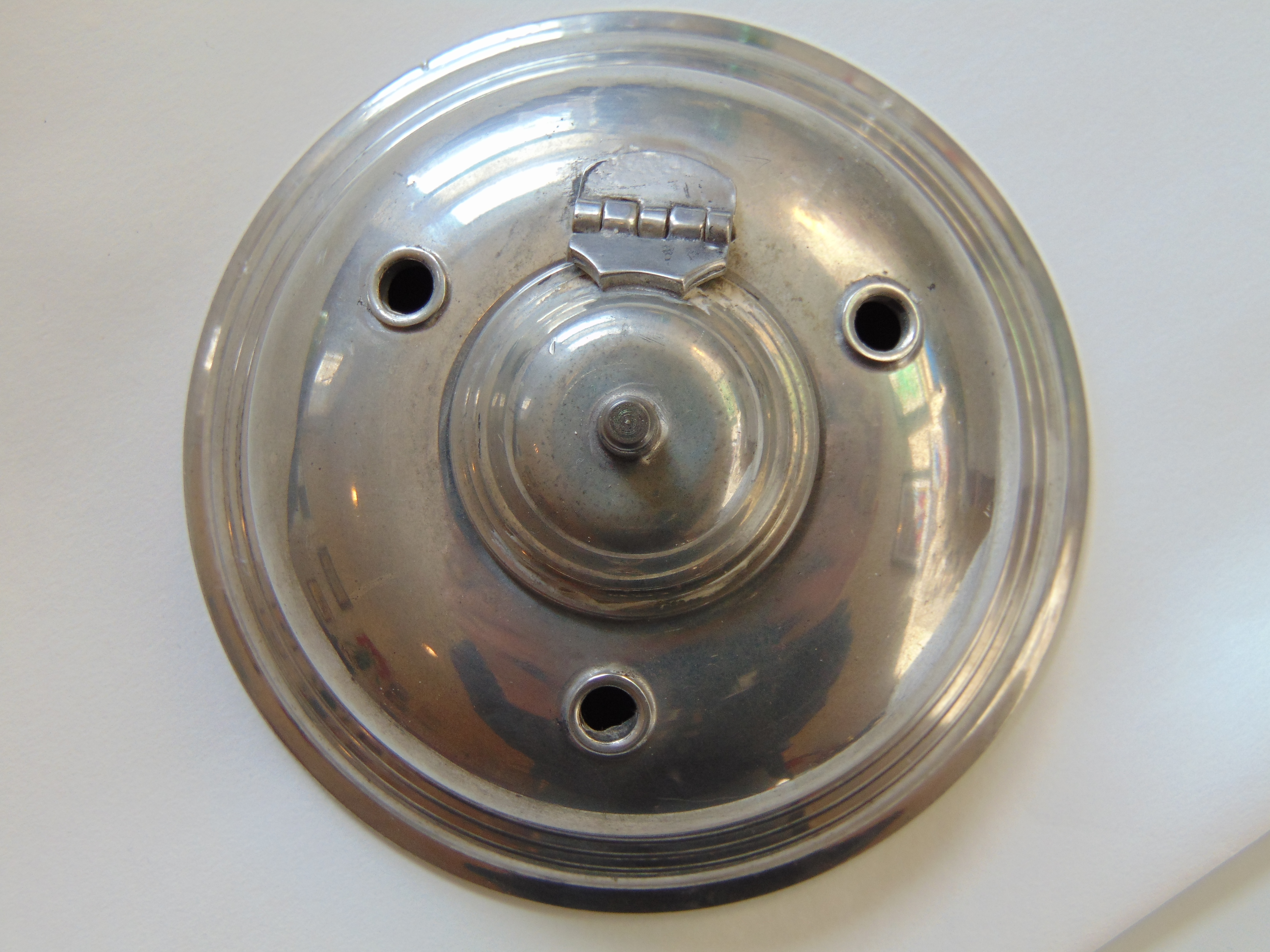 Stieff Pewter Inkwell from the Williamsburg Restoration Collection