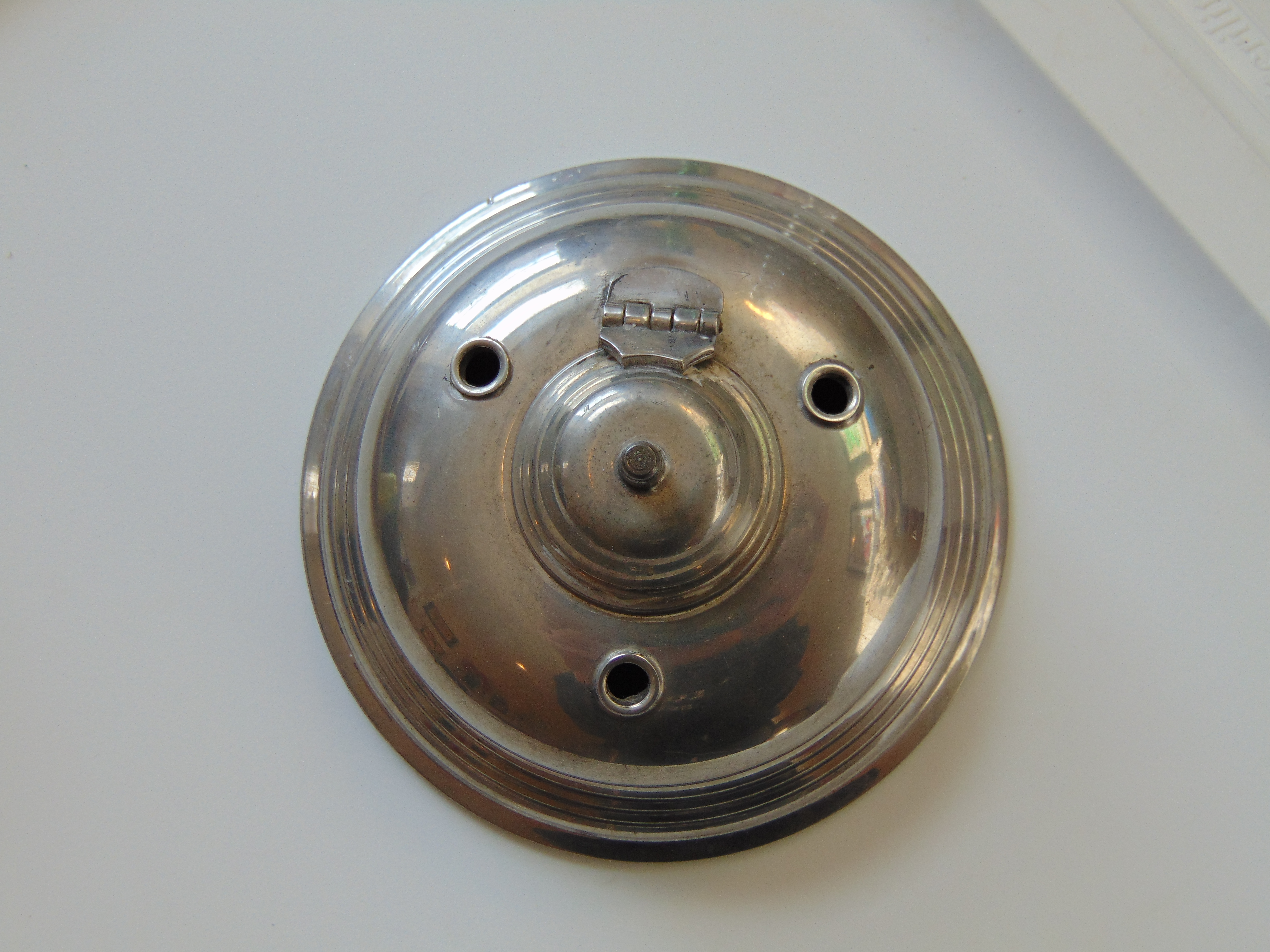 Stieff Pewter Inkwell from the Williamsburg Restoration Collection