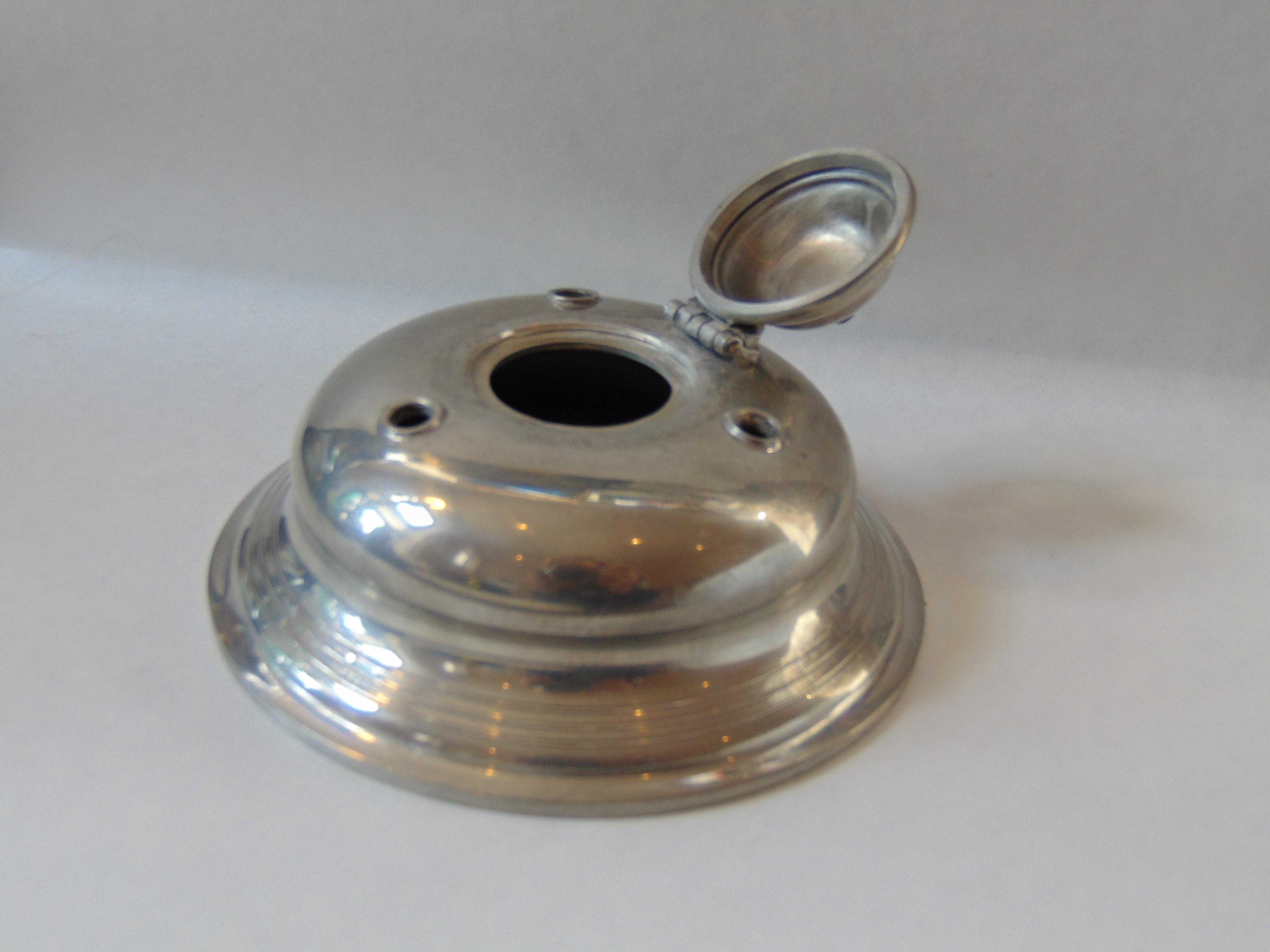 Stieff Pewter Inkwell from the Williamsburg Restoration Collection