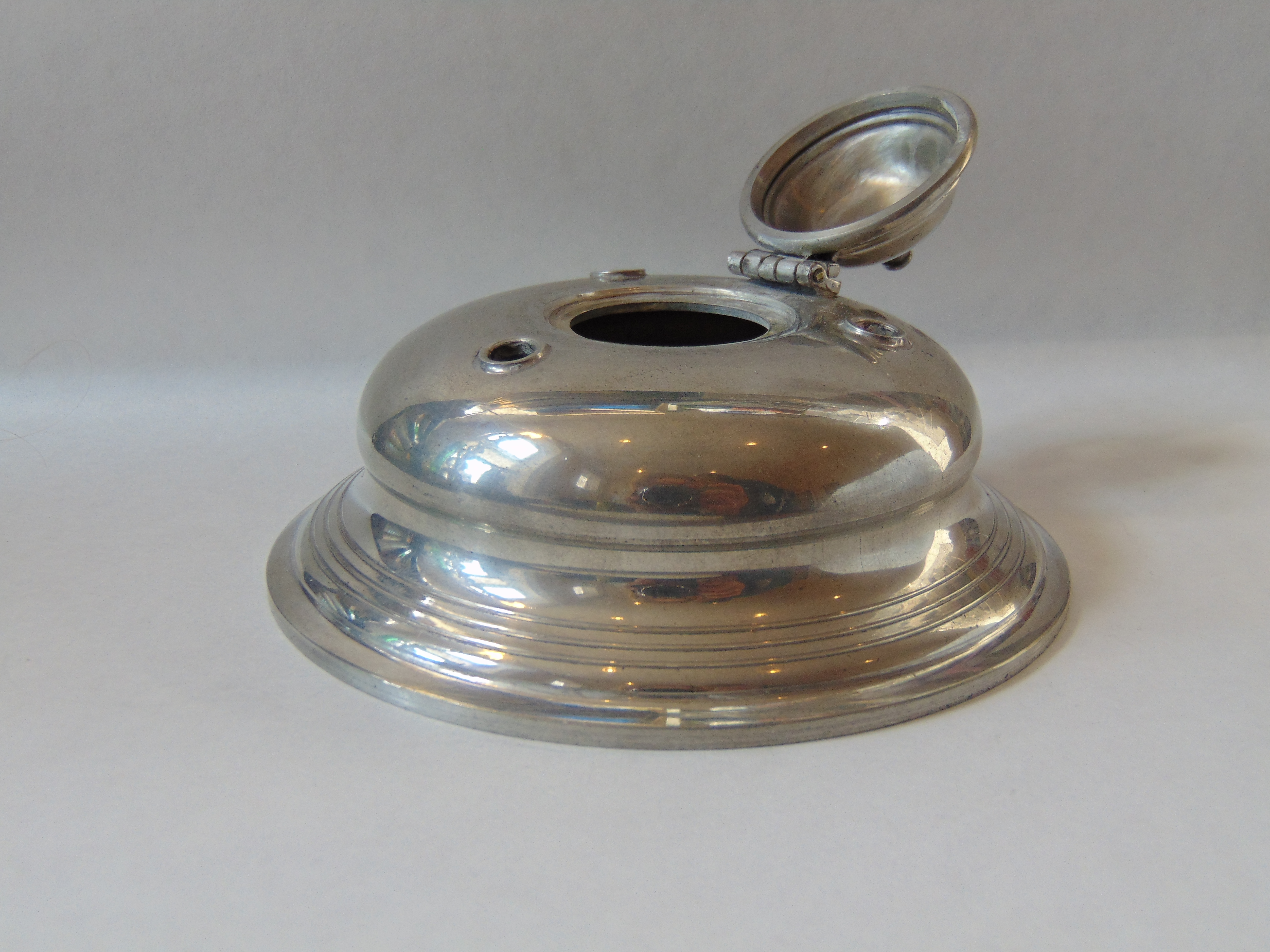 Stieff Pewter Inkwell from the Williamsburg Restoration Collection