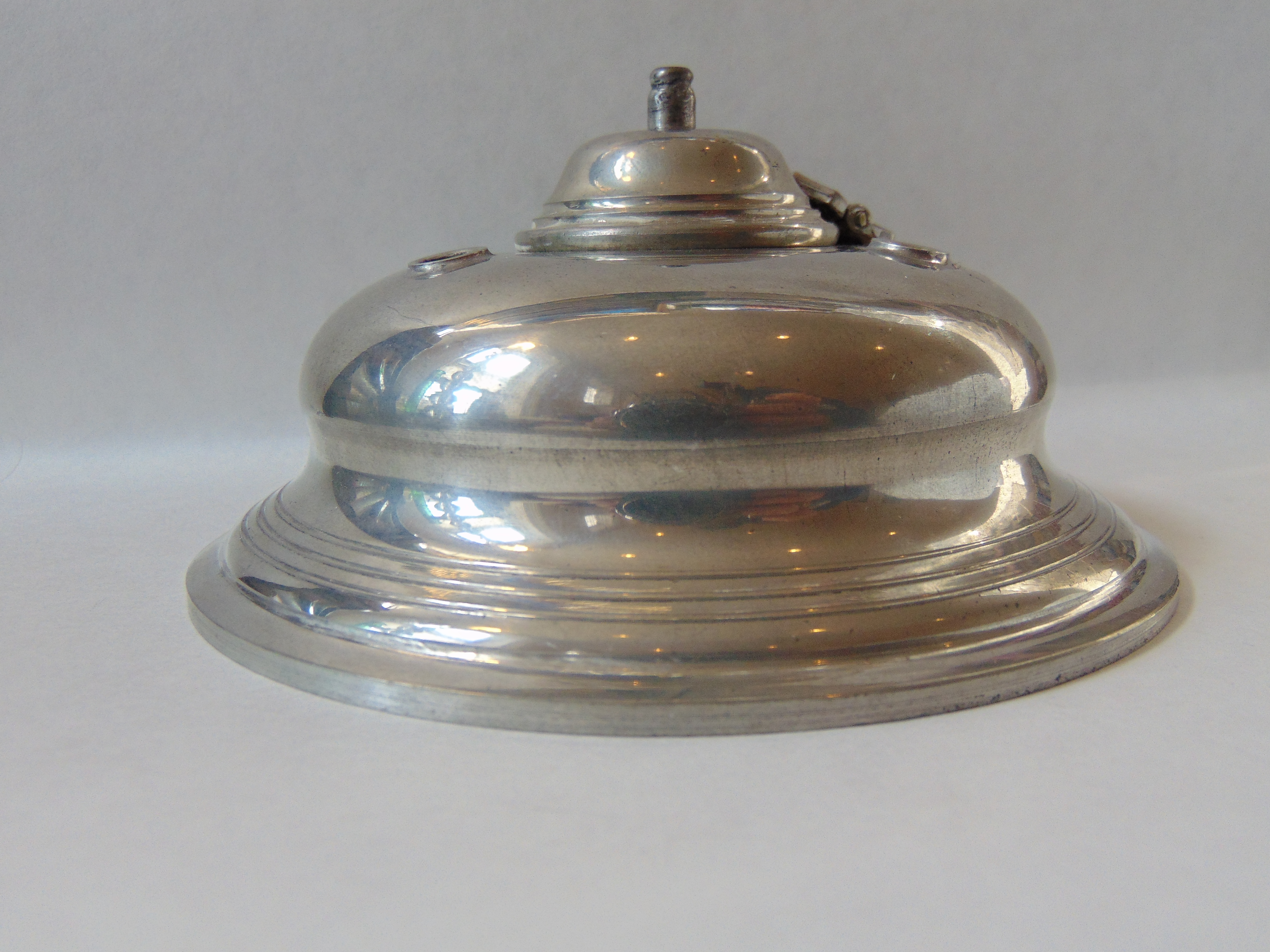 Stieff Pewter Inkwell from the Williamsburg Restoration Collection