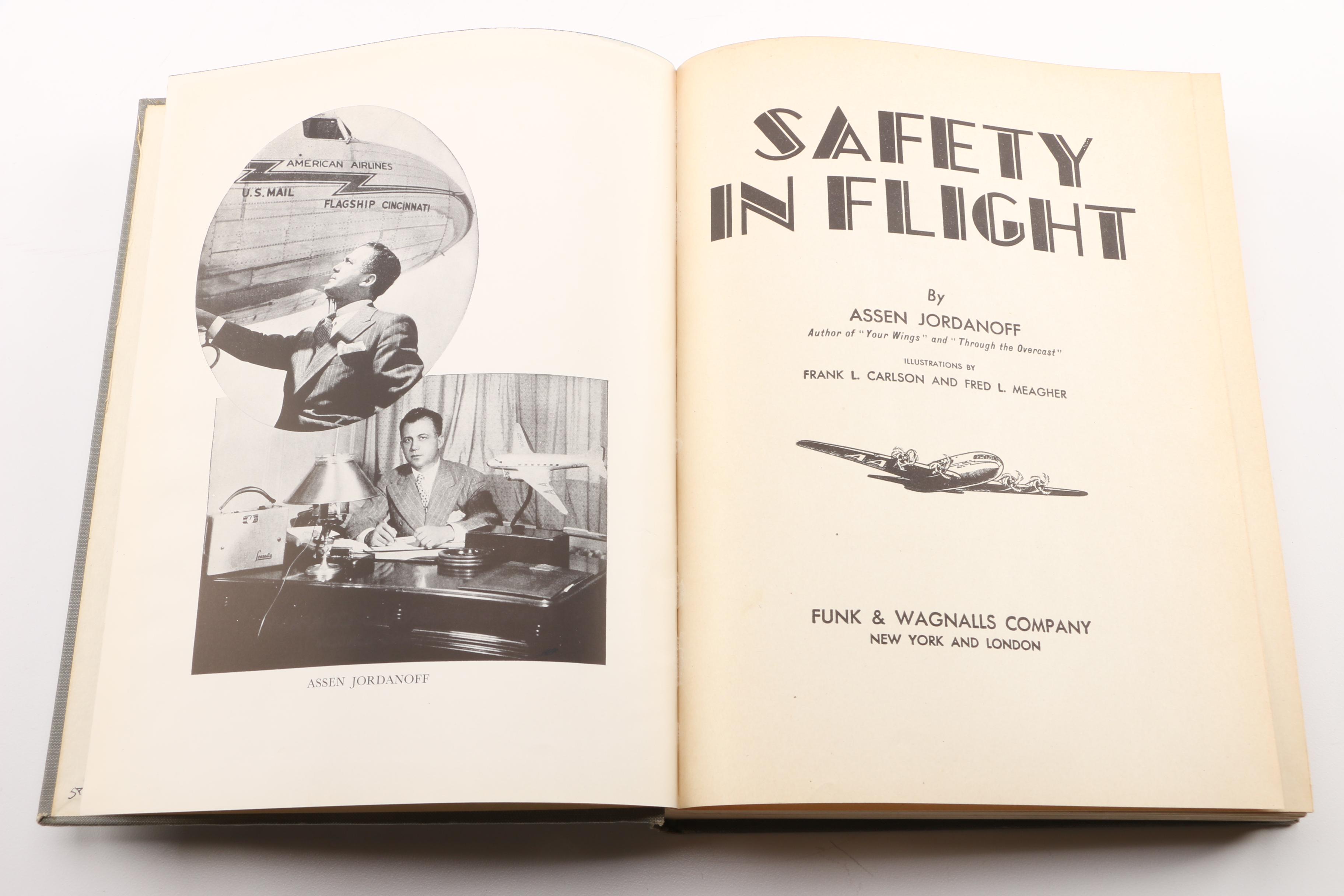 "Aviation" Volumes 1-6 and Three Vintage Aviation Books by Assen Jordanoff