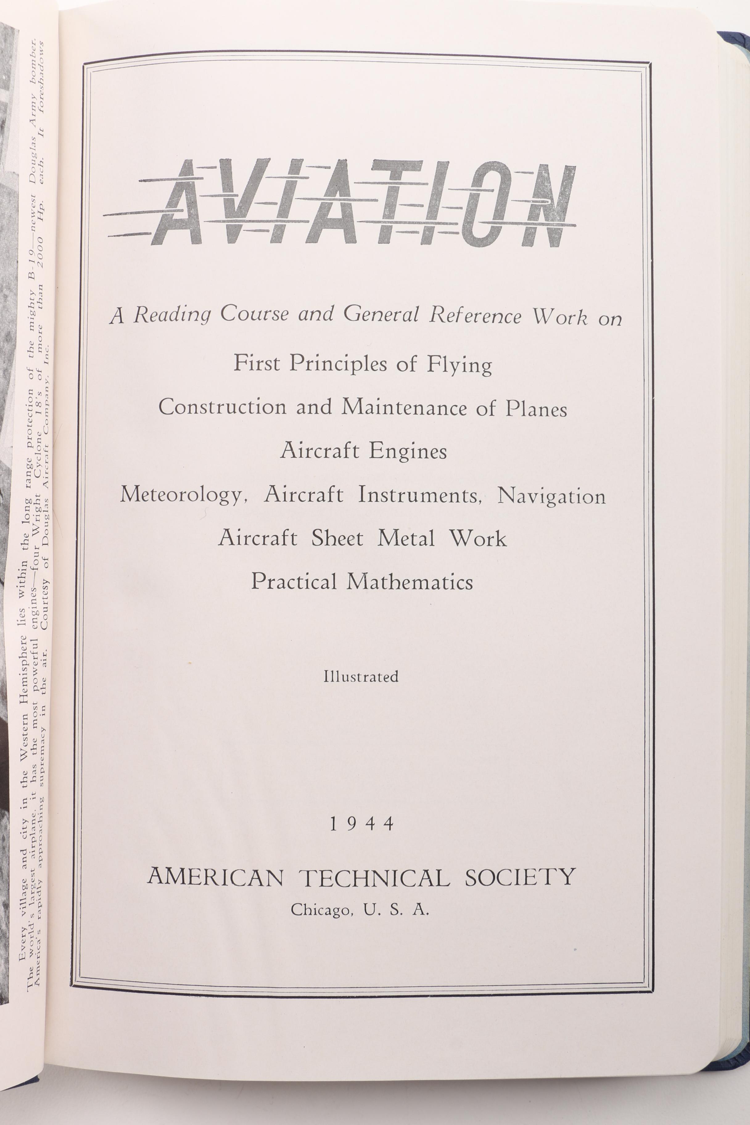 "Aviation" Volumes 1-6 and Three Vintage Aviation Books by Assen Jordanoff