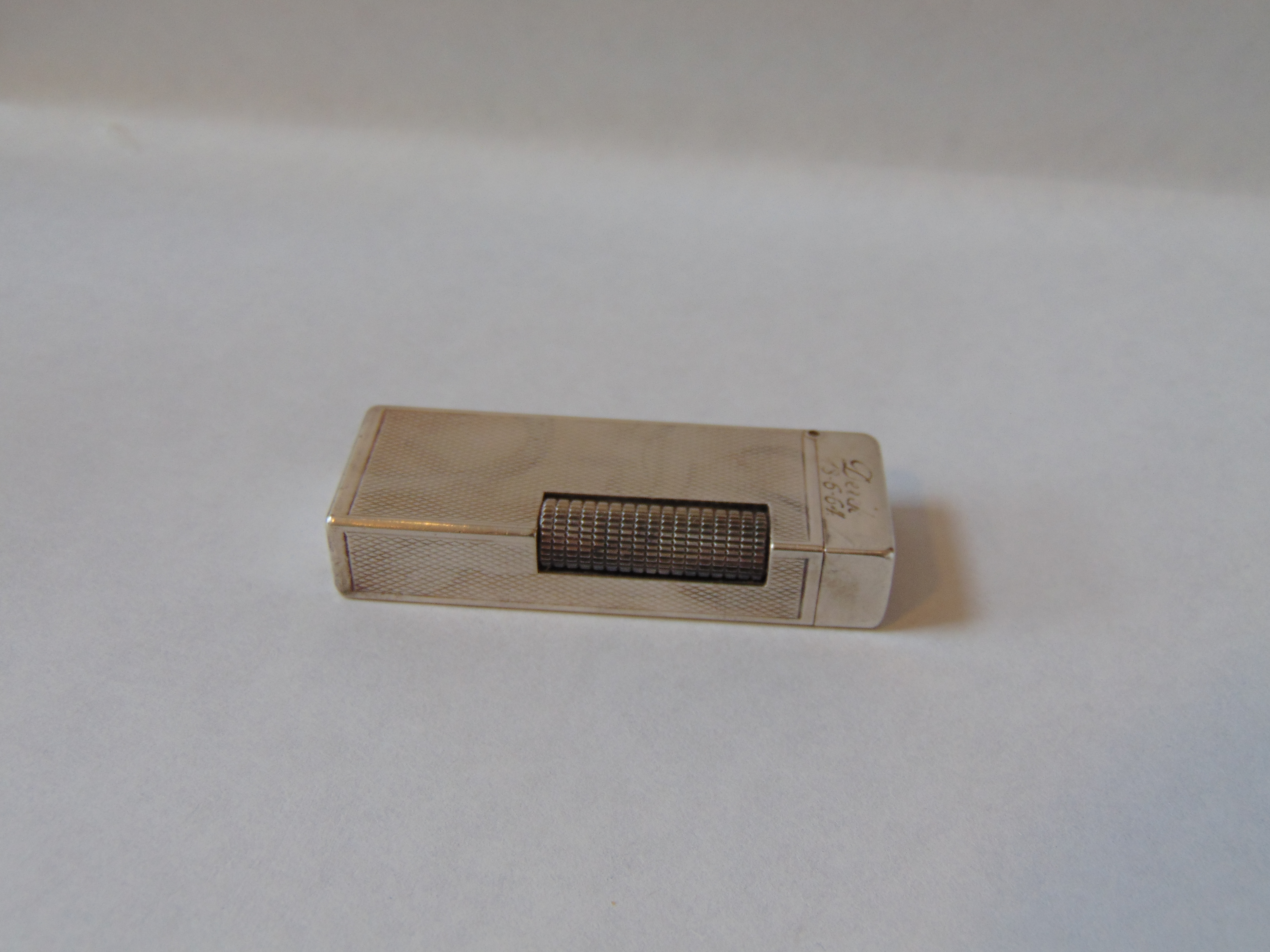 1950s Dunhill Rollagas Silver Plate Lighter with Presentation Case