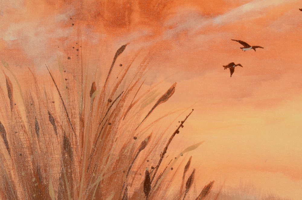 Peter Colby Oil Painting on Canvas of Abstract Landscape