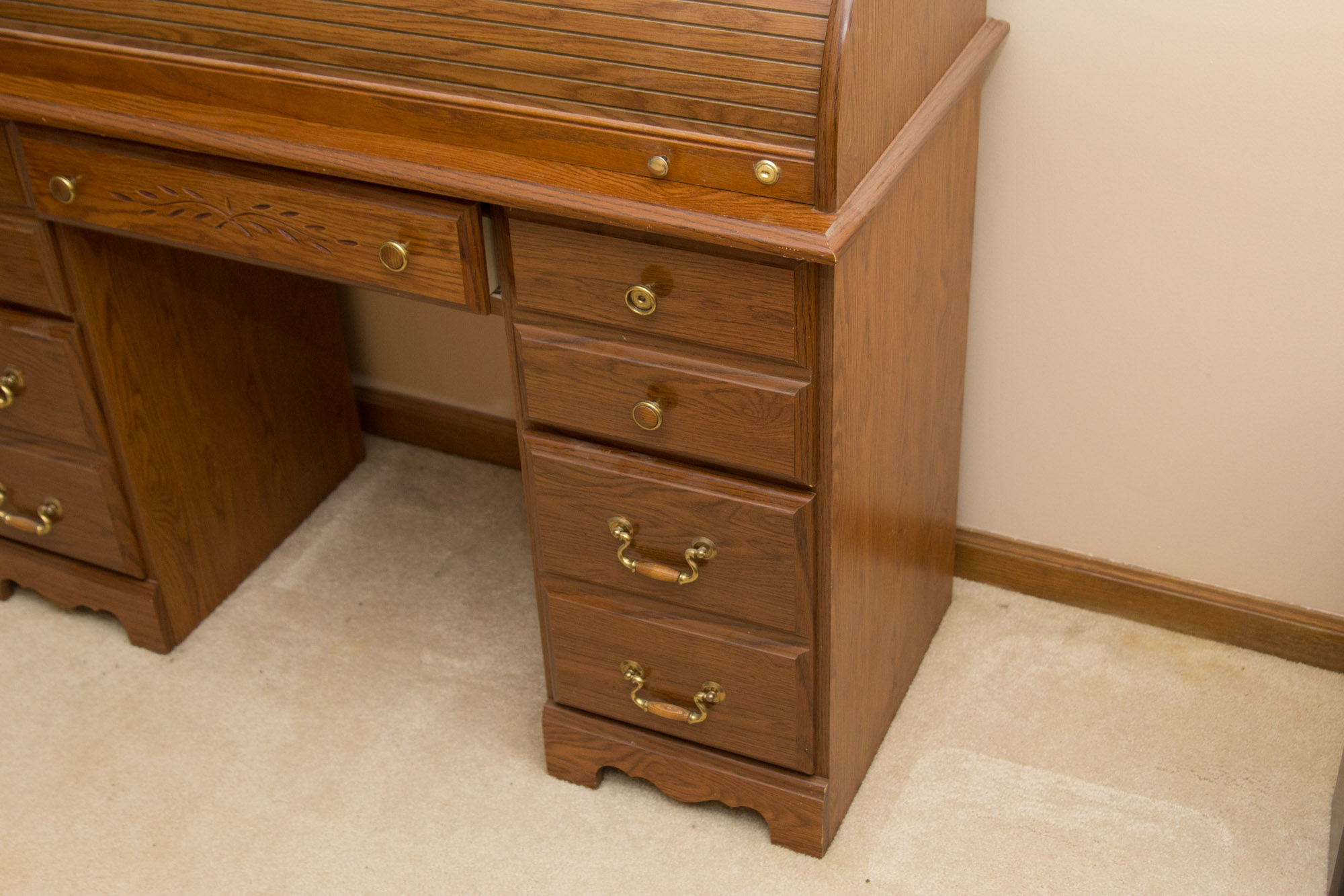 Vintage Roll Top Desk