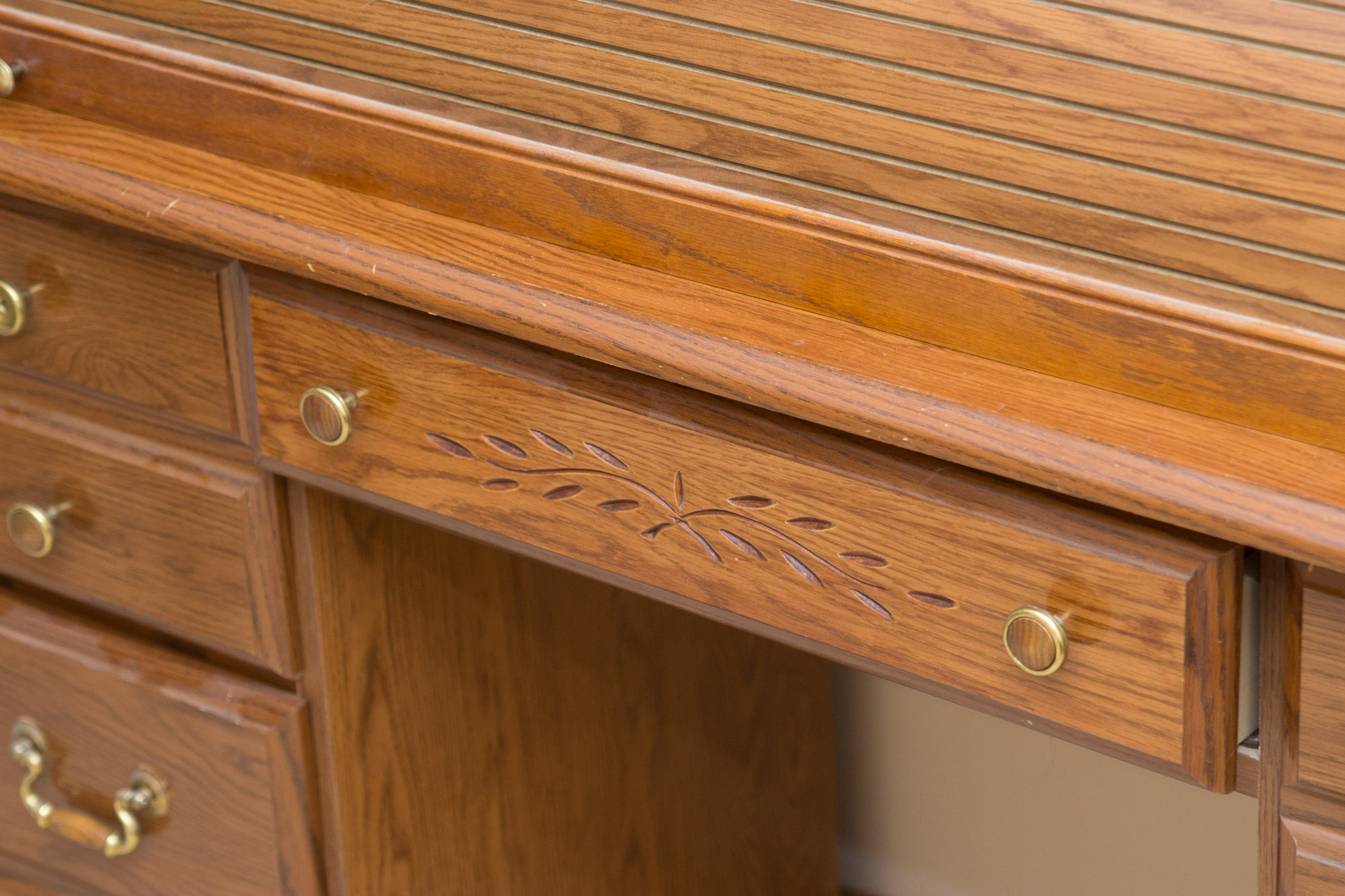 Vintage Roll Top Desk