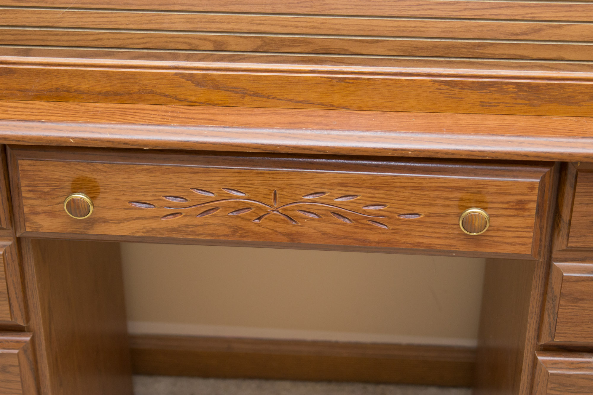 Vintage Roll Top Desk