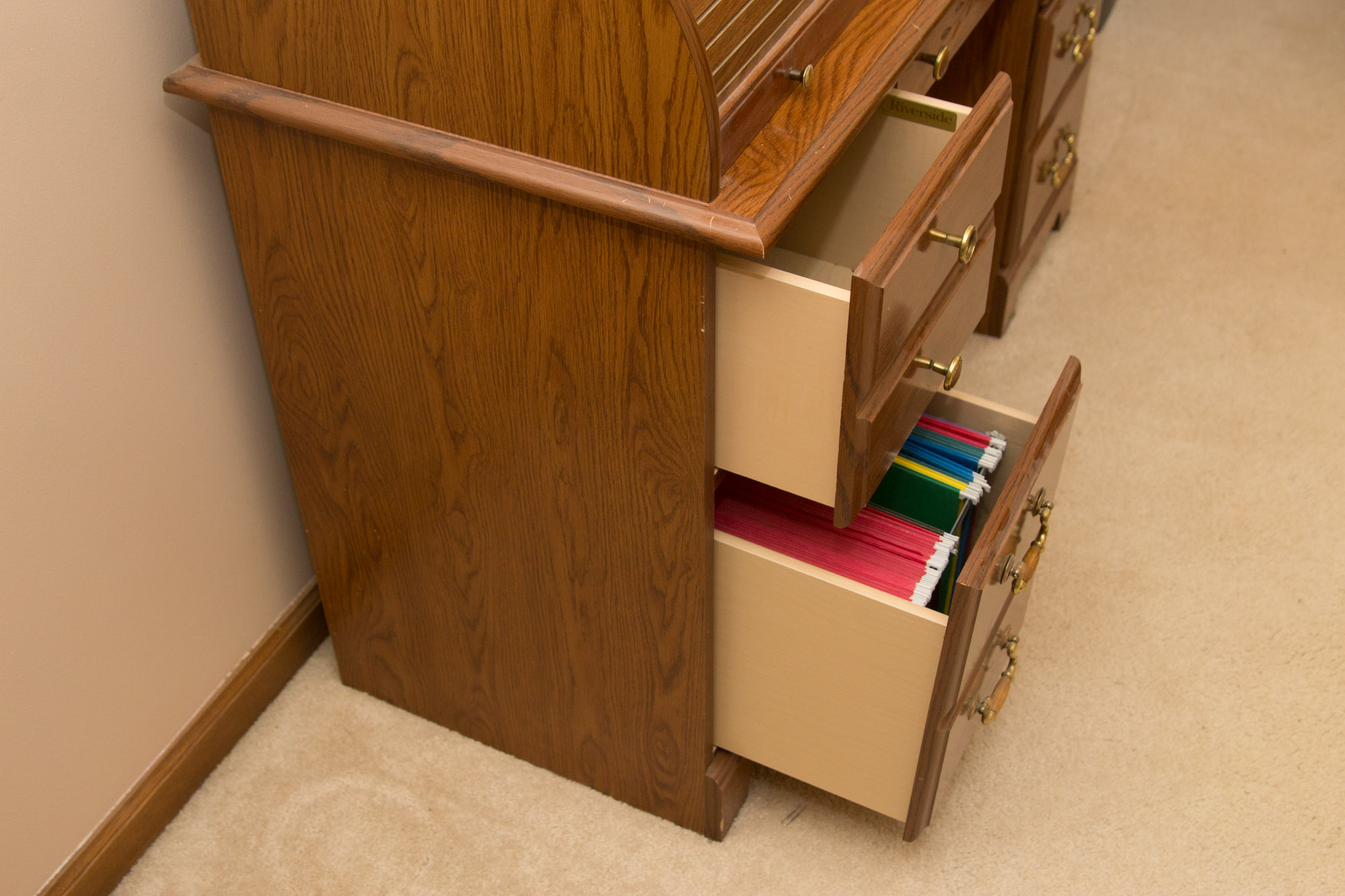 Vintage Roll Top Desk