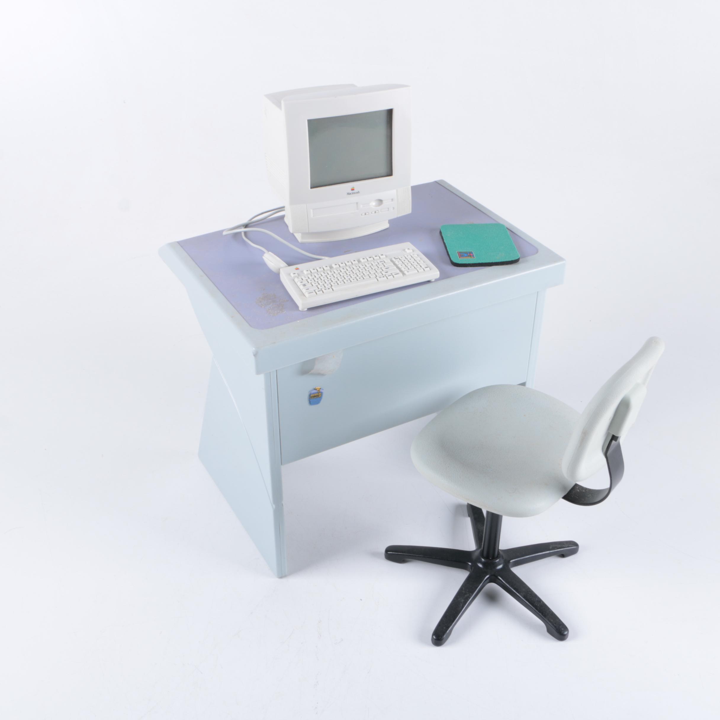 American Girl Doll "Mini Macintosh" Computer and Desk Set