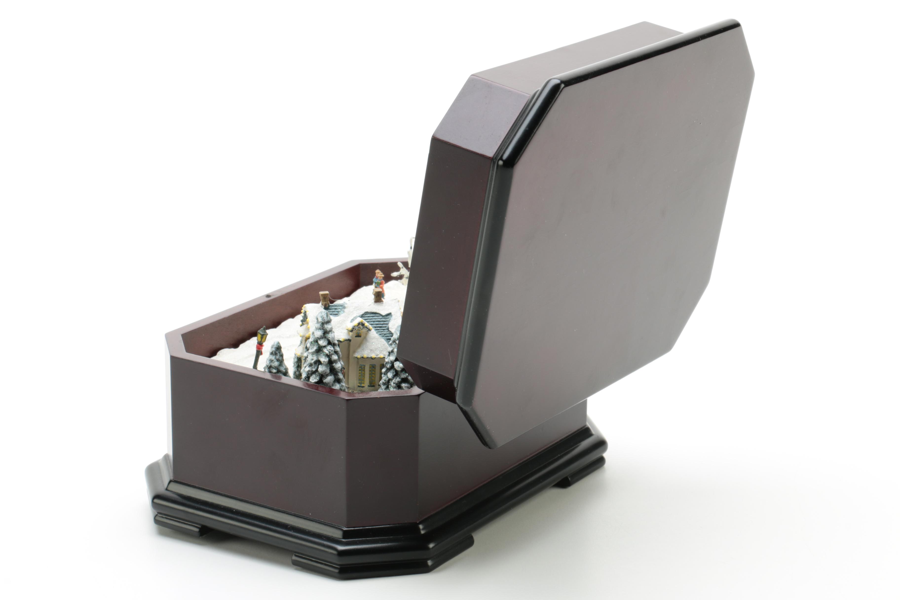 Thomas Kinkade Music Box and Clock