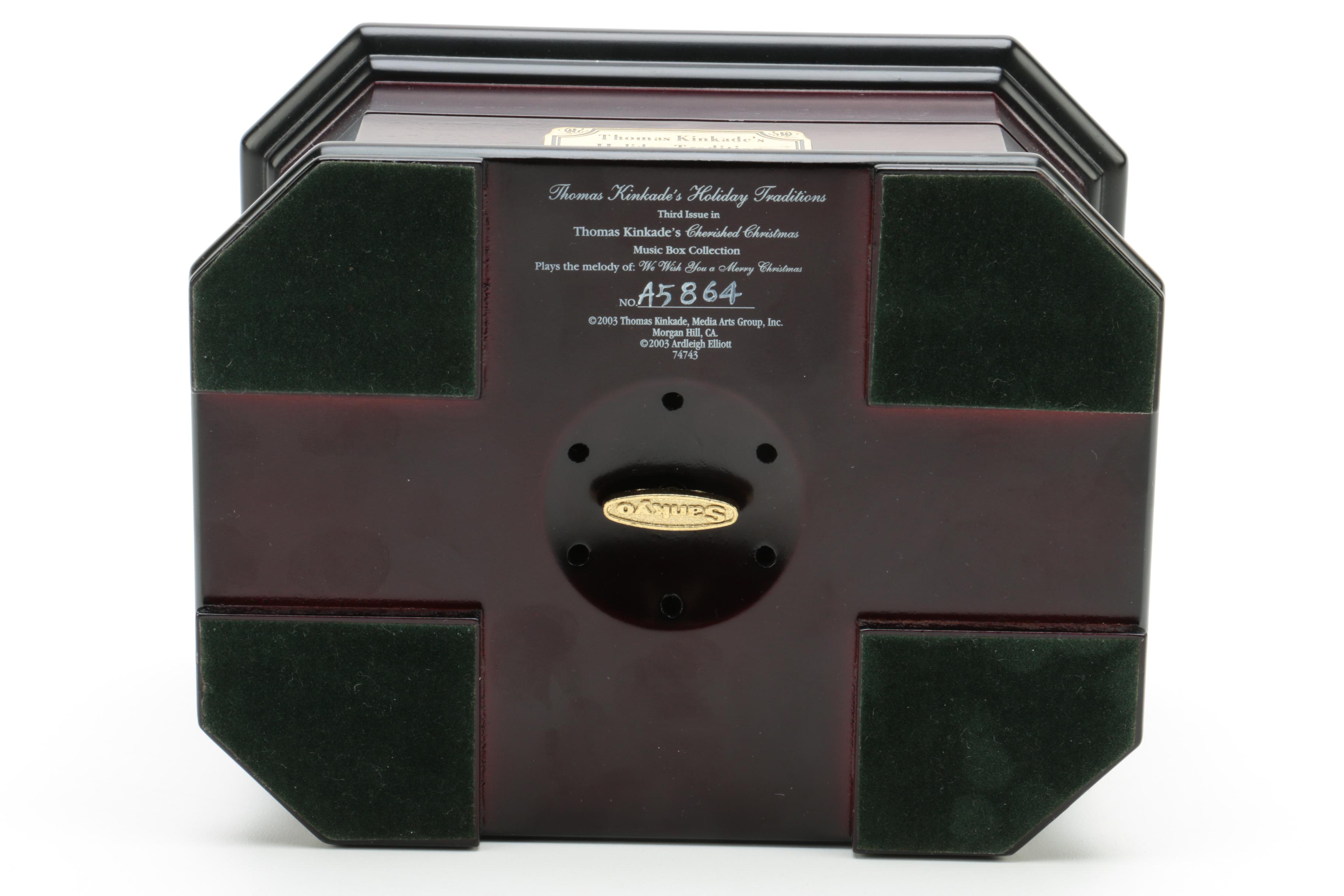 Thomas Kinkade Music Box and Clock