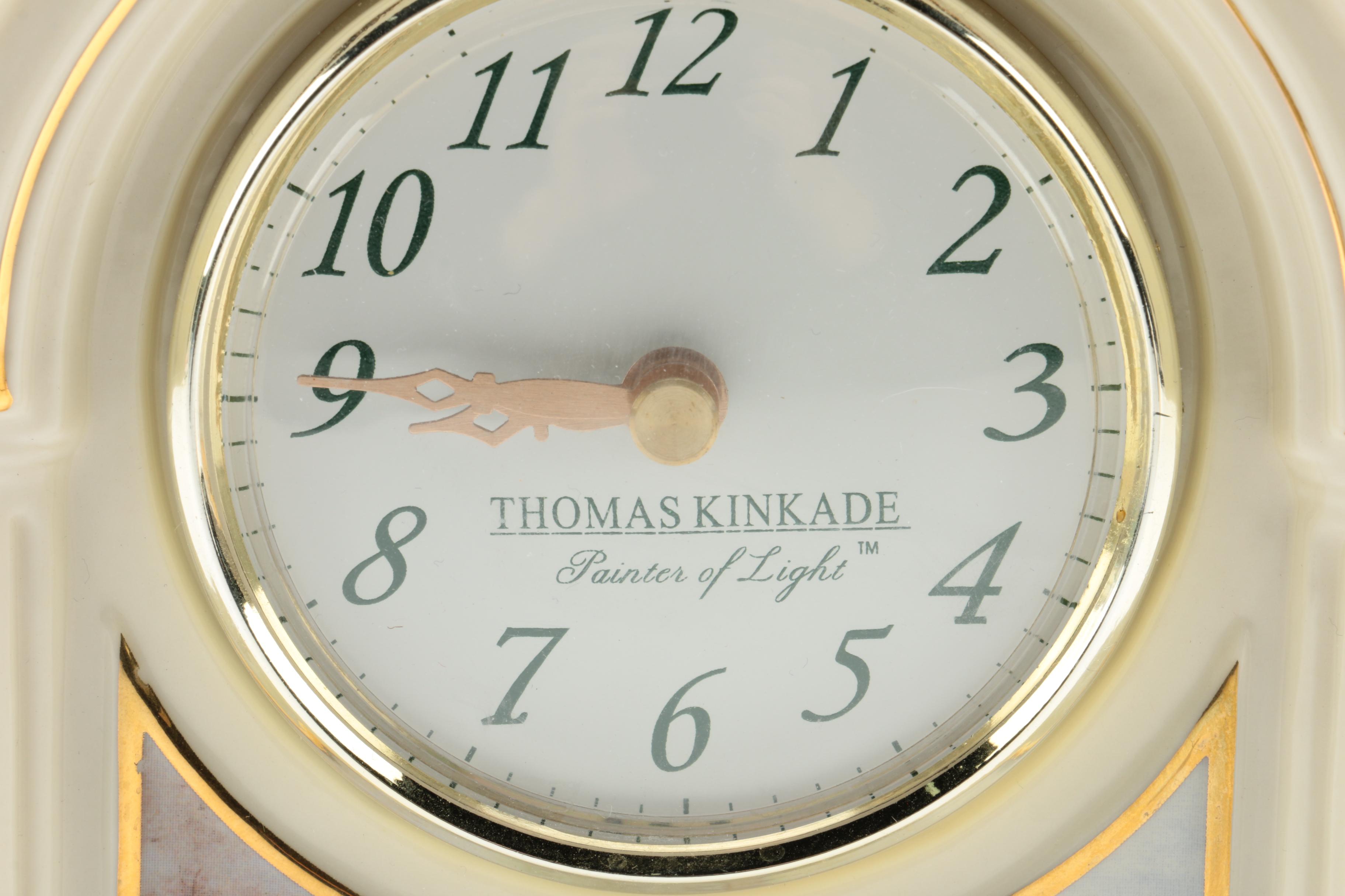 Thomas Kinkade Music Box and Clock
