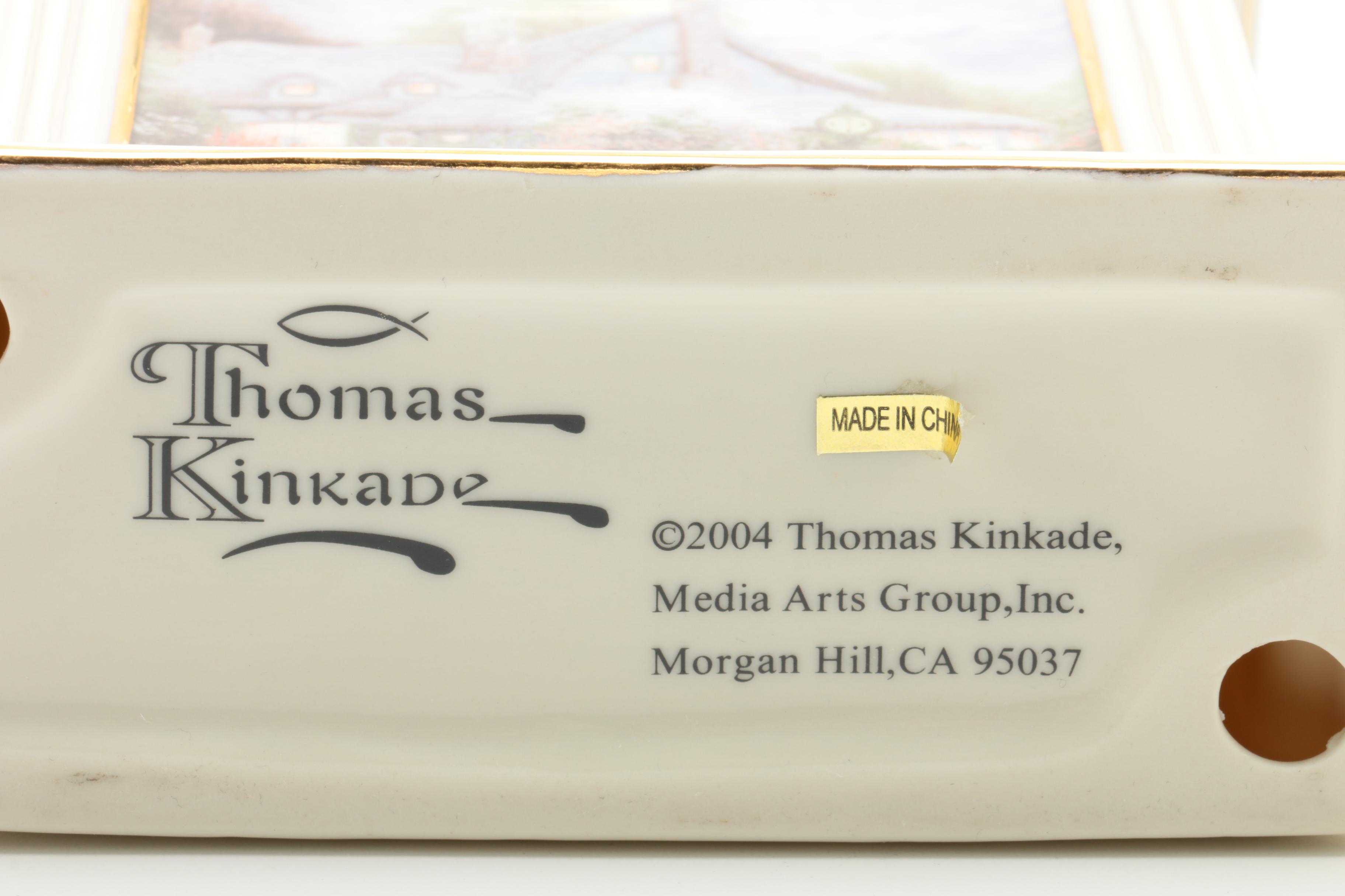 Thomas Kinkade Music Box and Clock