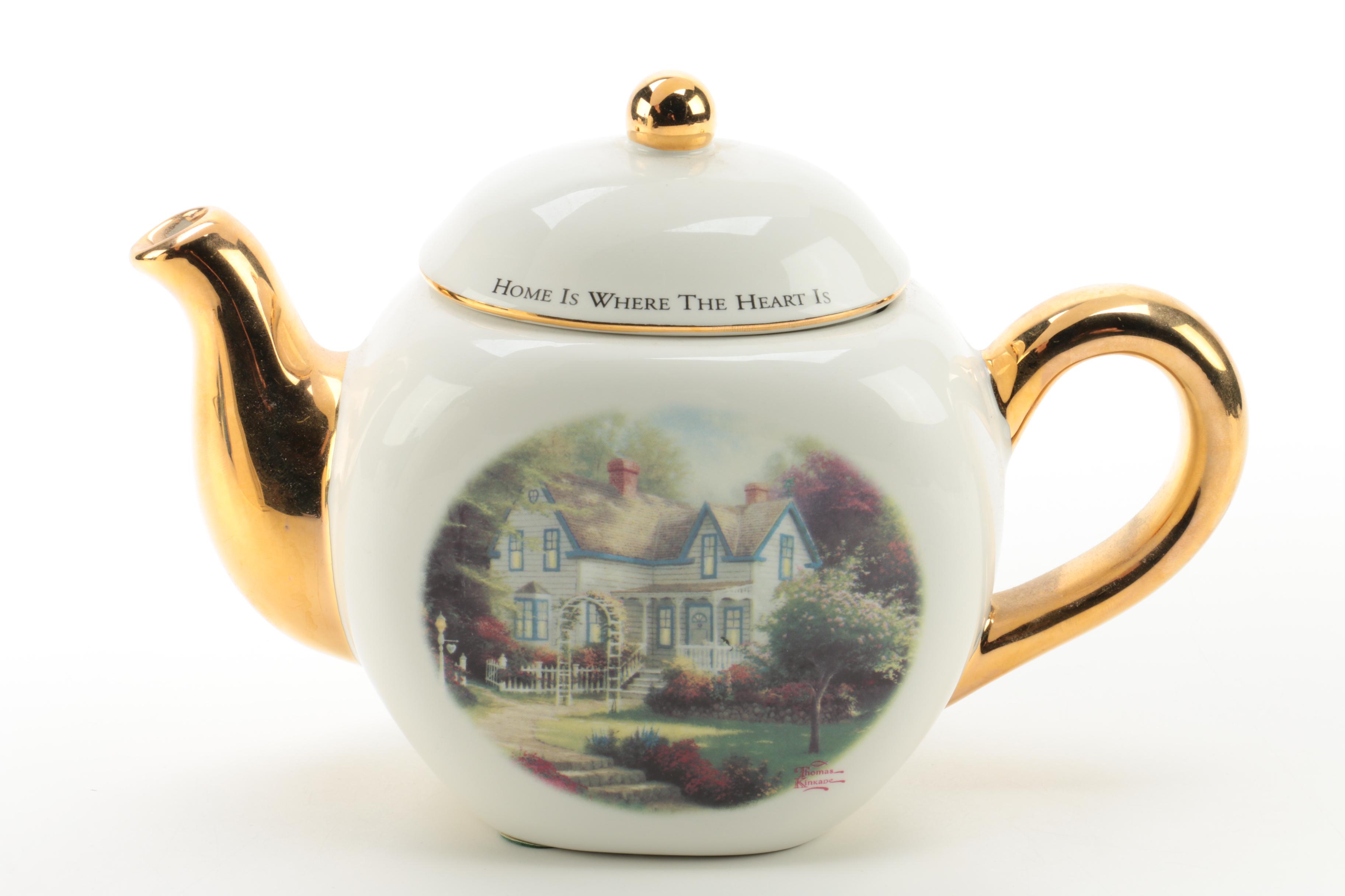 Thomas Kinkade Music Box and Clock