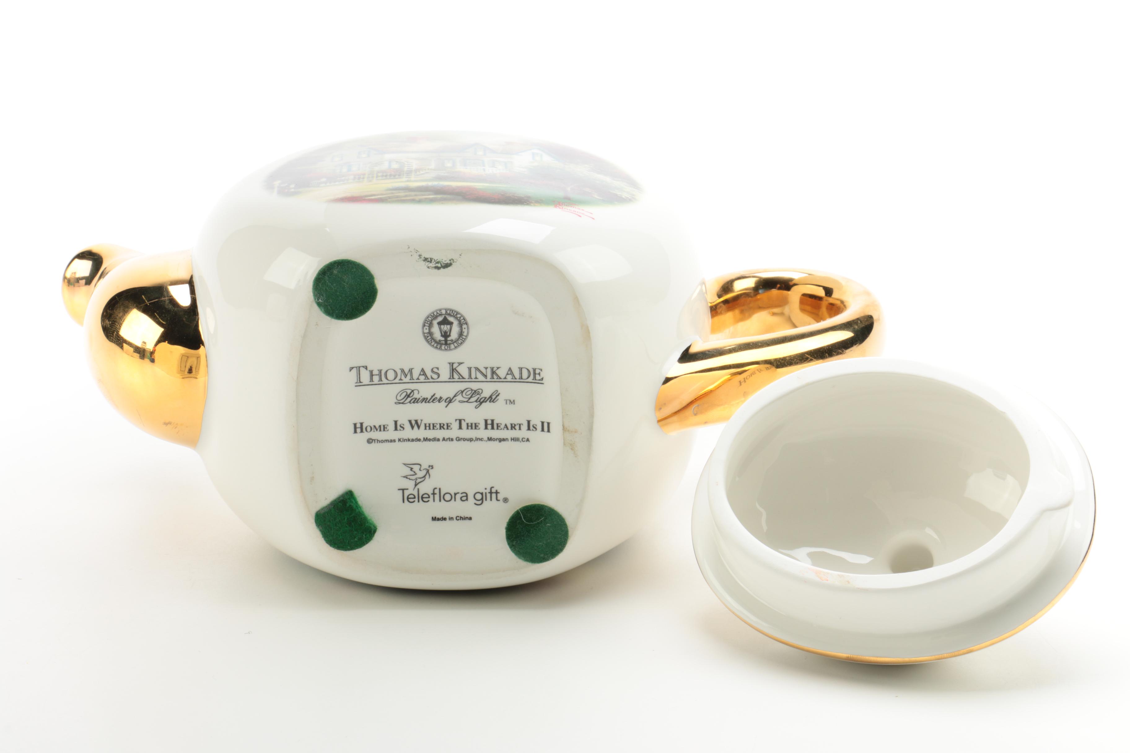 Thomas Kinkade Music Box and Clock