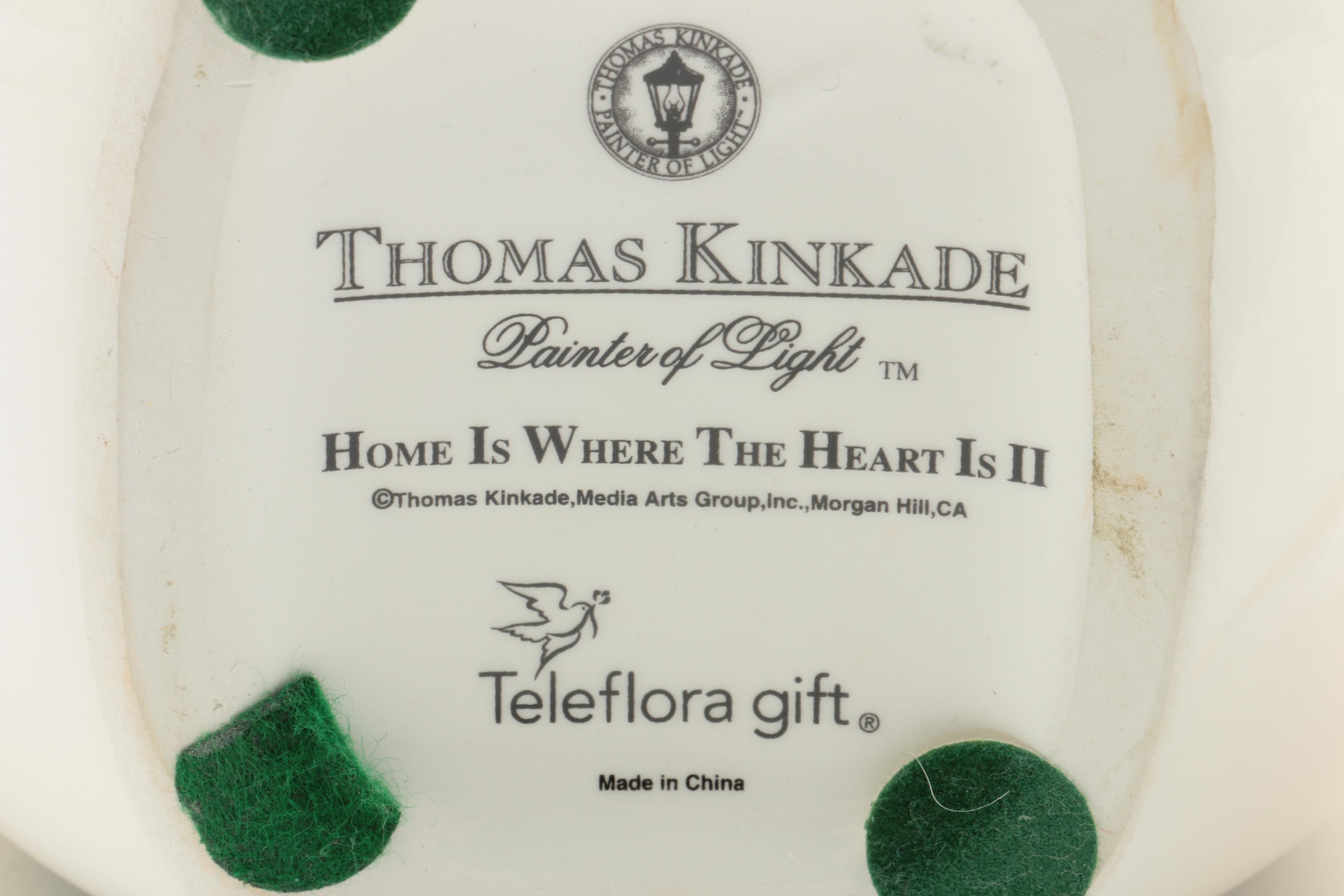 Thomas Kinkade Music Box and Clock