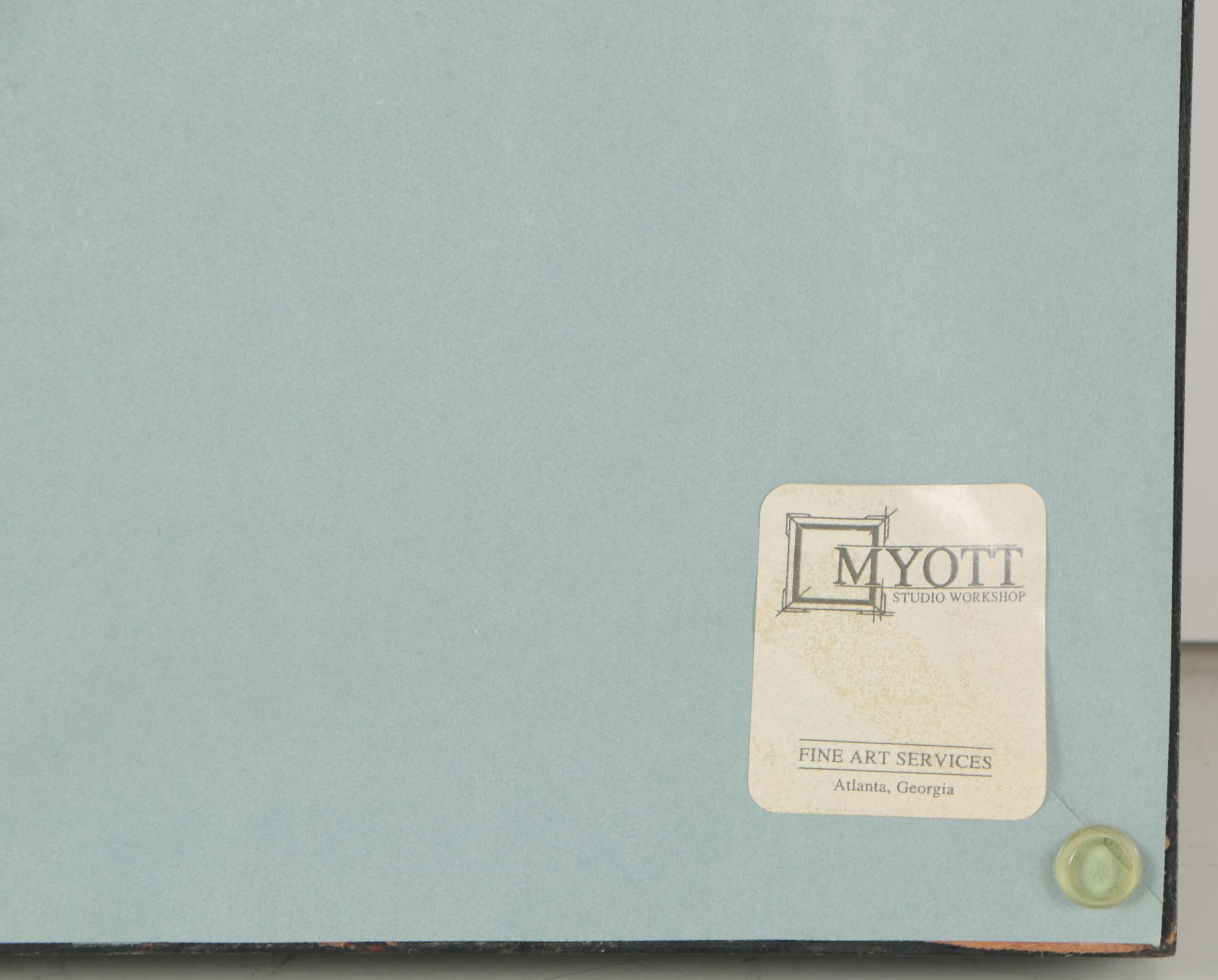 Robert Stuart Antique Oil Painting of Morning Lakeside Scene