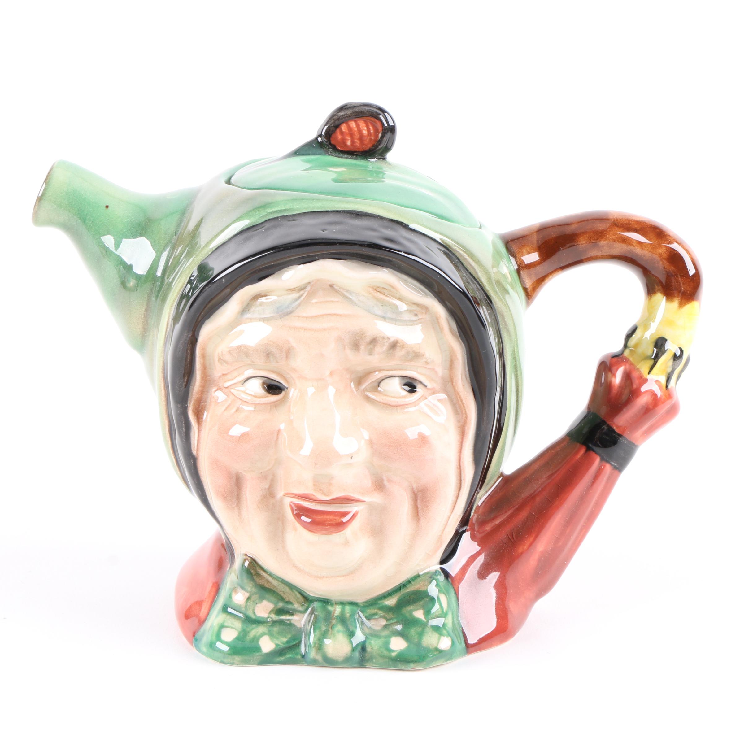Vintage Beswick Ware "Sairey Gamp" Figural Teapot