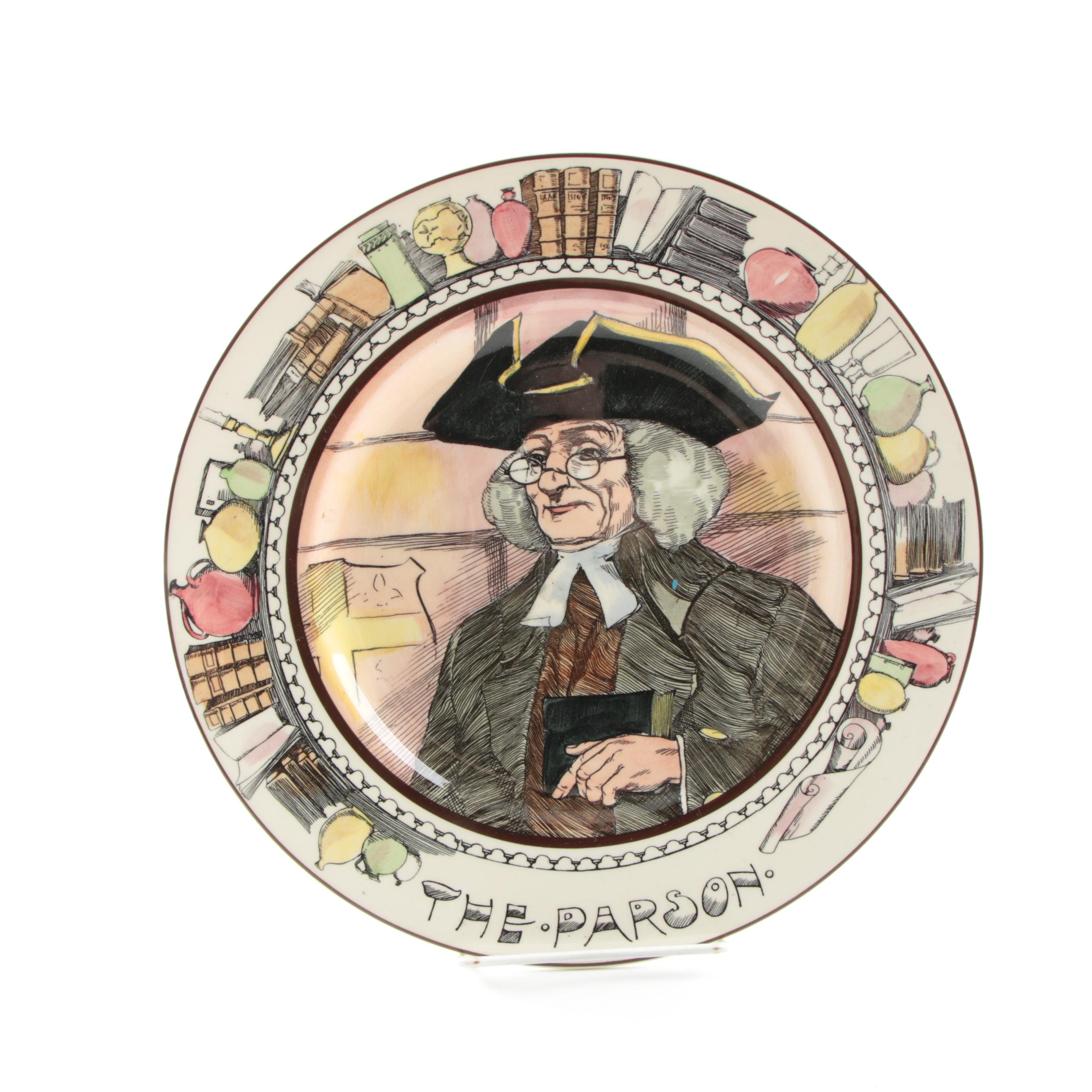 Vintage Royal Doulton "The Parson" Plate D6280