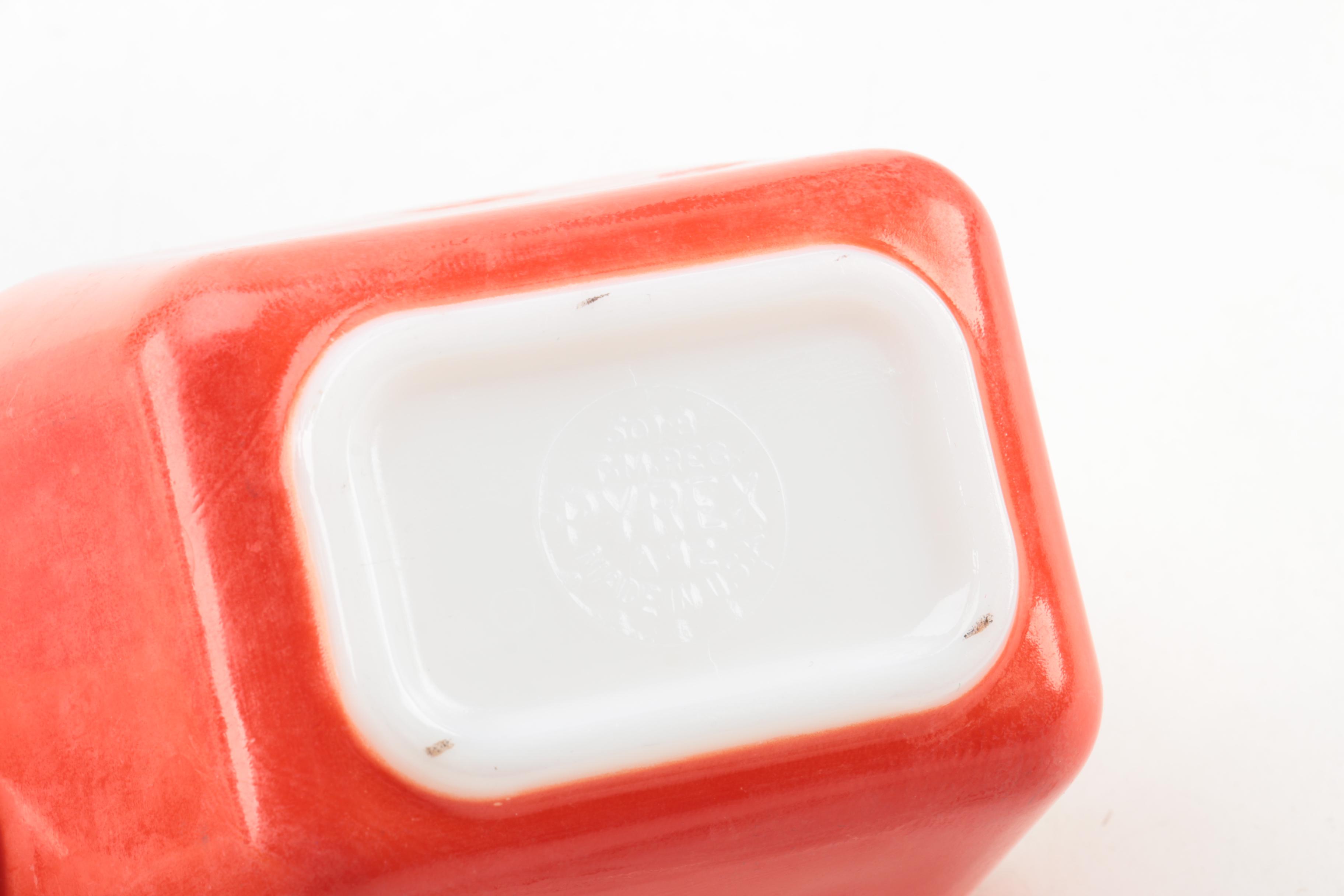 Pyrex "Primary Colors" Mixing Bowls and Refrigerator Jars