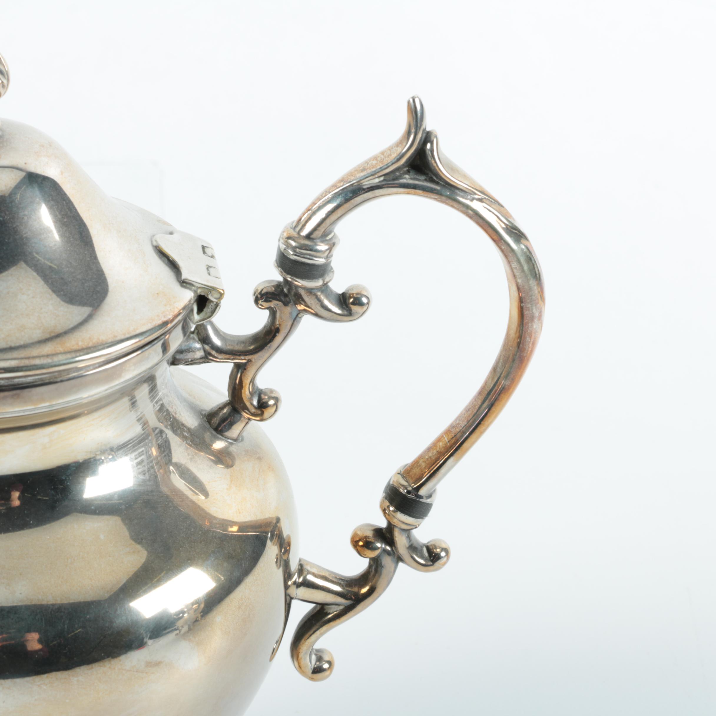 Birmingham Silver Co. Silver Plate Coffee and Tea Service with Tray