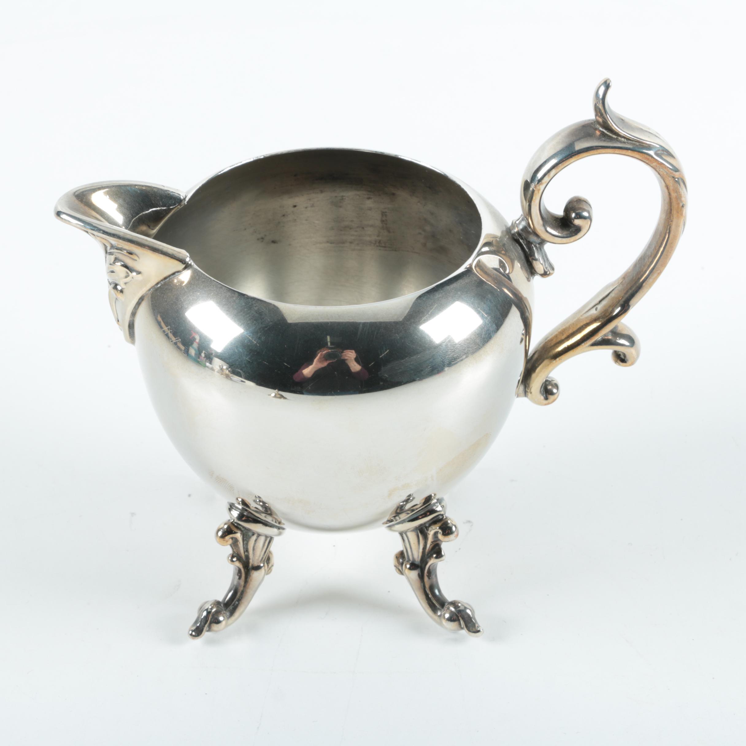 Birmingham Silver Co. Silver Plate Coffee and Tea Service with Tray