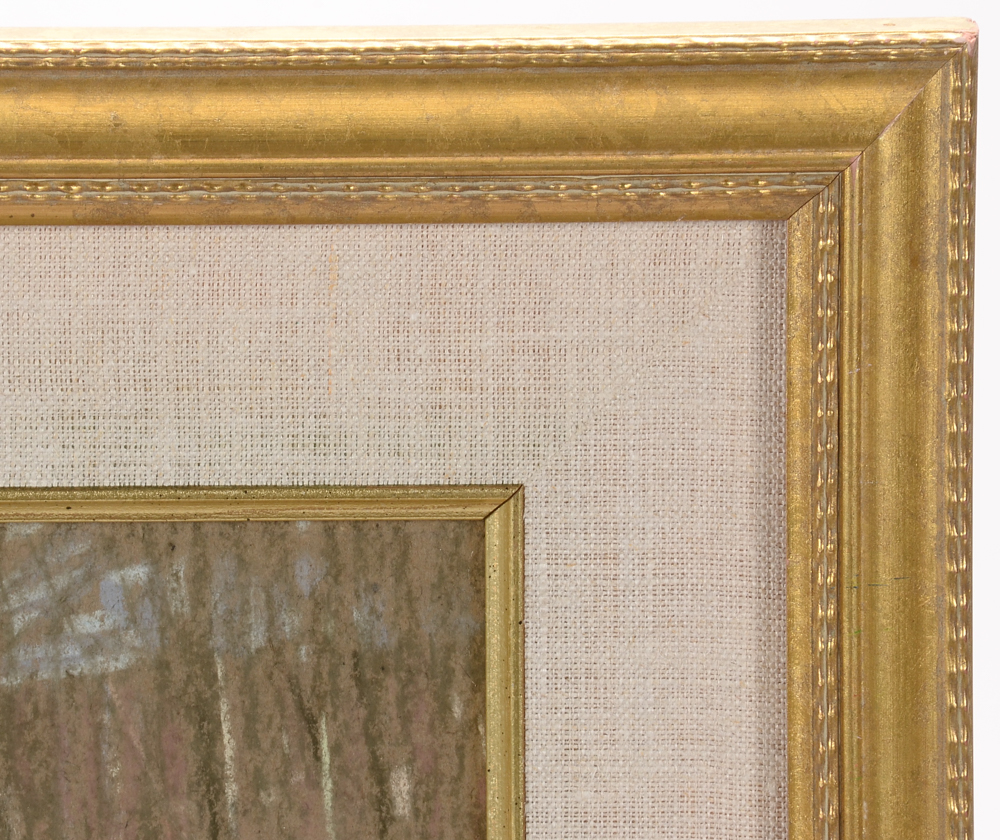 Charles S. Kaelin Original Pastel Landscape Drawing on Paper