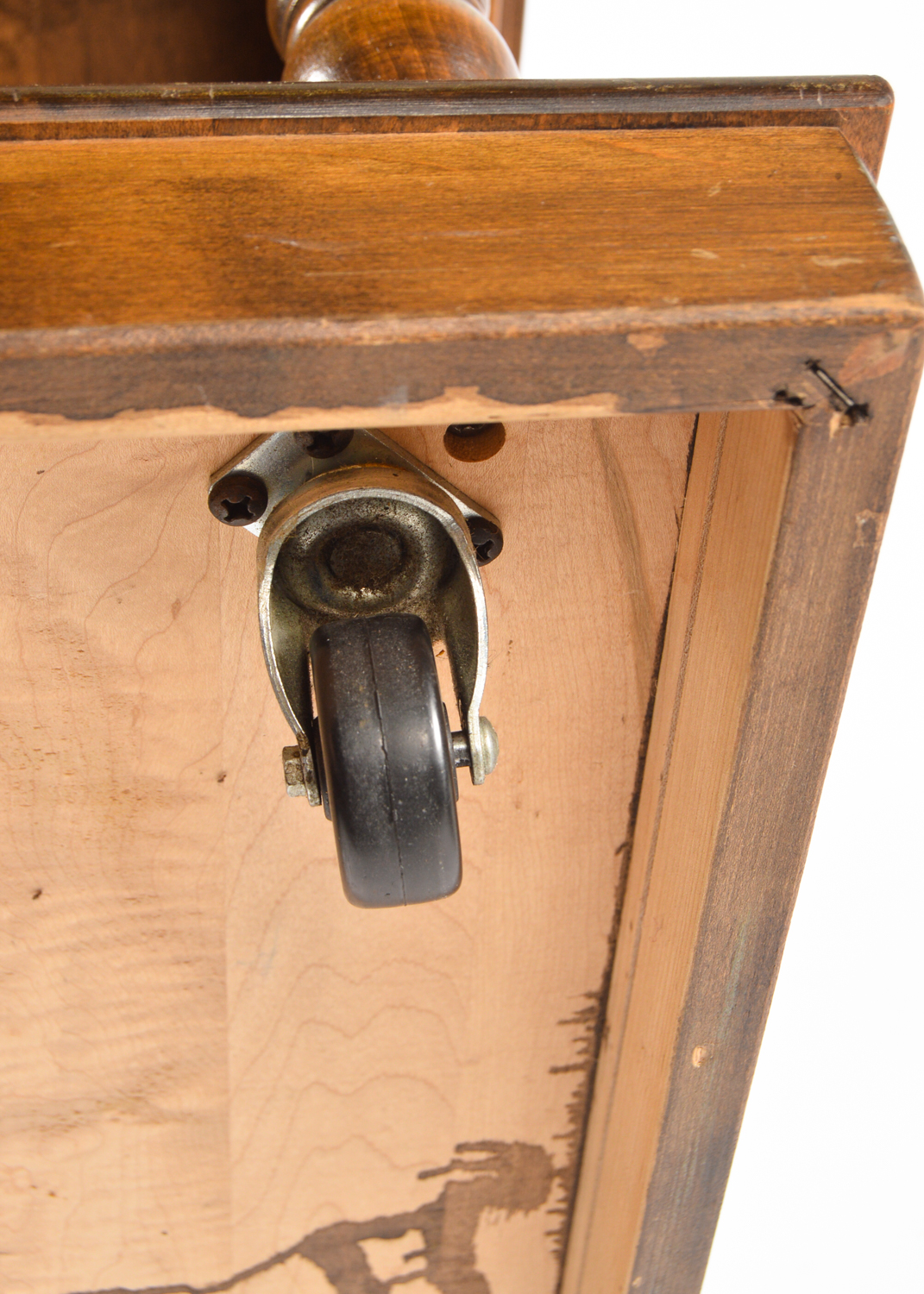 Vintage Heywood Wakefield Coffee Table on Casters