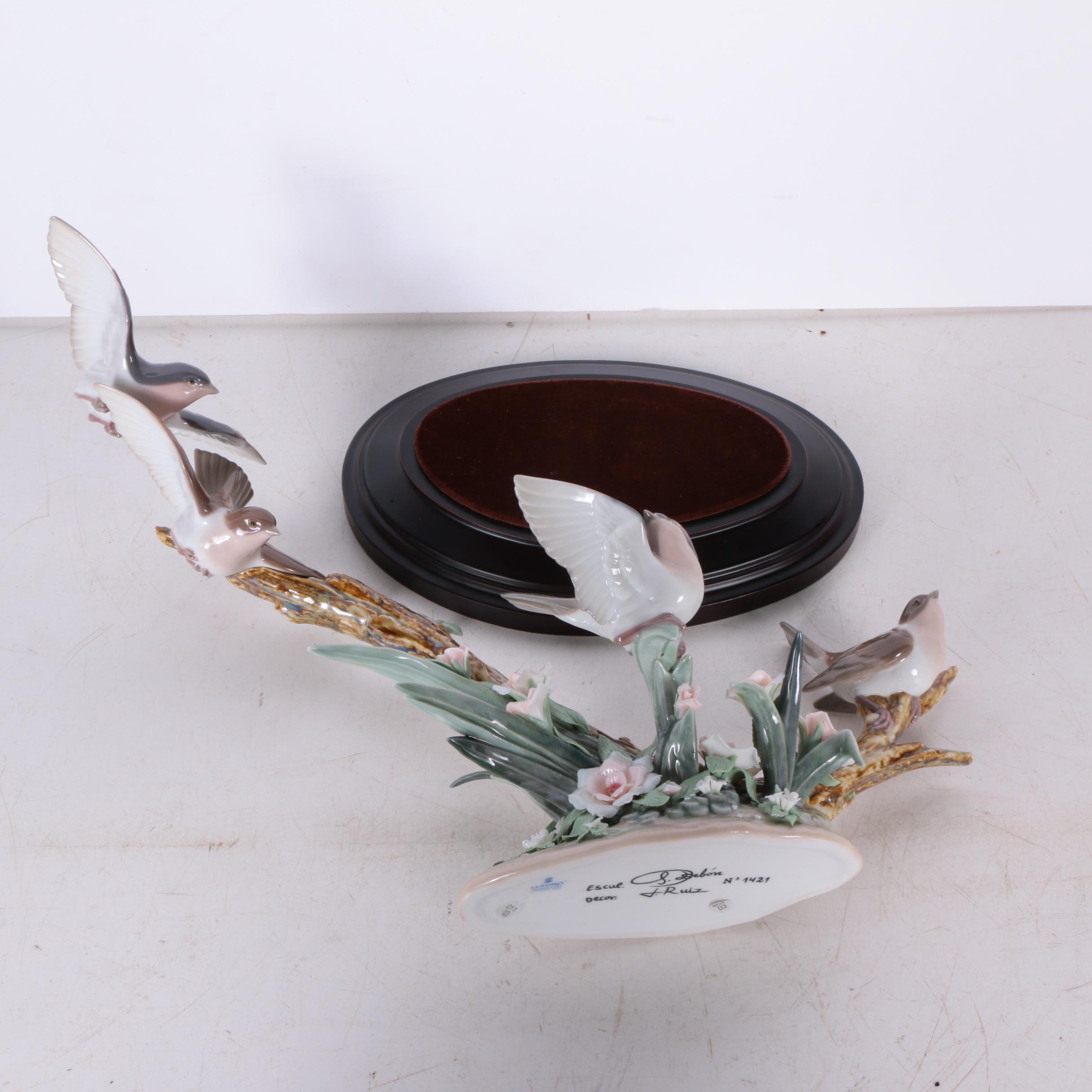 Lladro "Flock of Birds" Porcelain Figurine