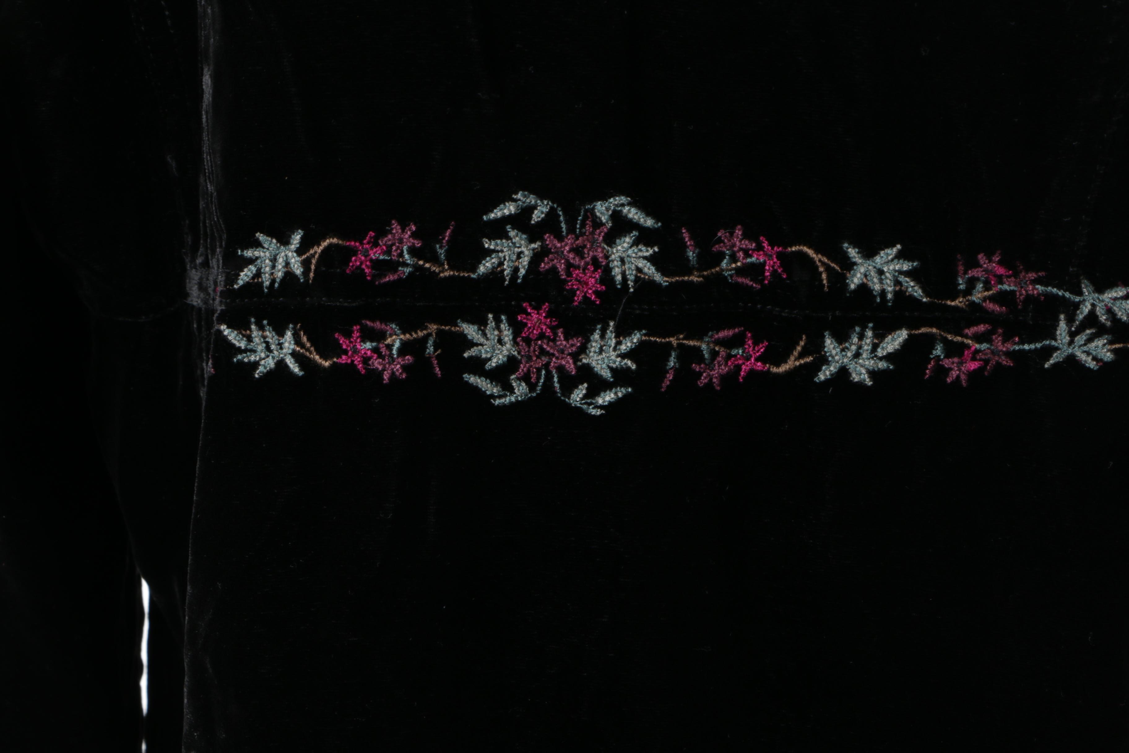 J. Jill Embroidered Velveteen Coat and Billabong Green Double-Breasted Jacket