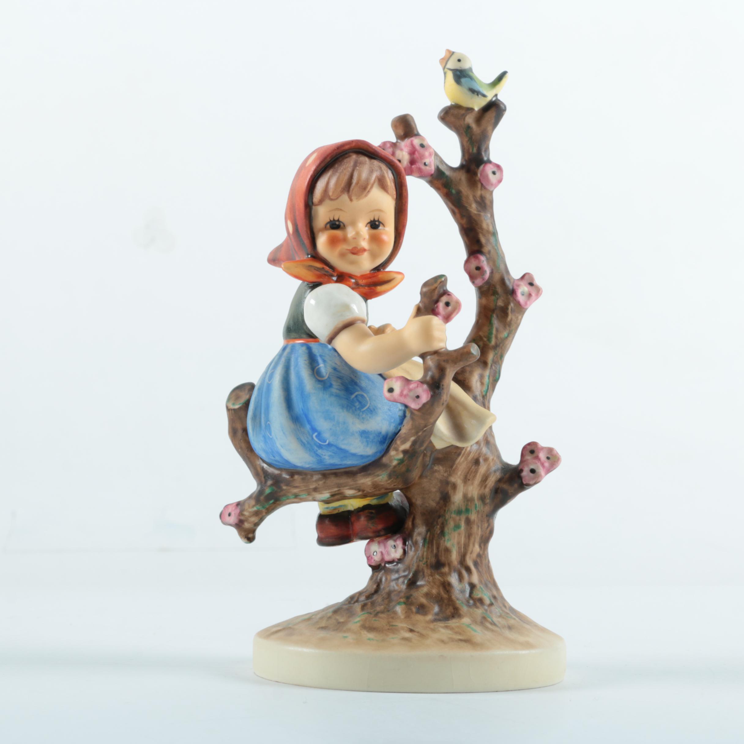 Hummel "Apple Tree Girl" and "Apple Tree Boy" Figurines