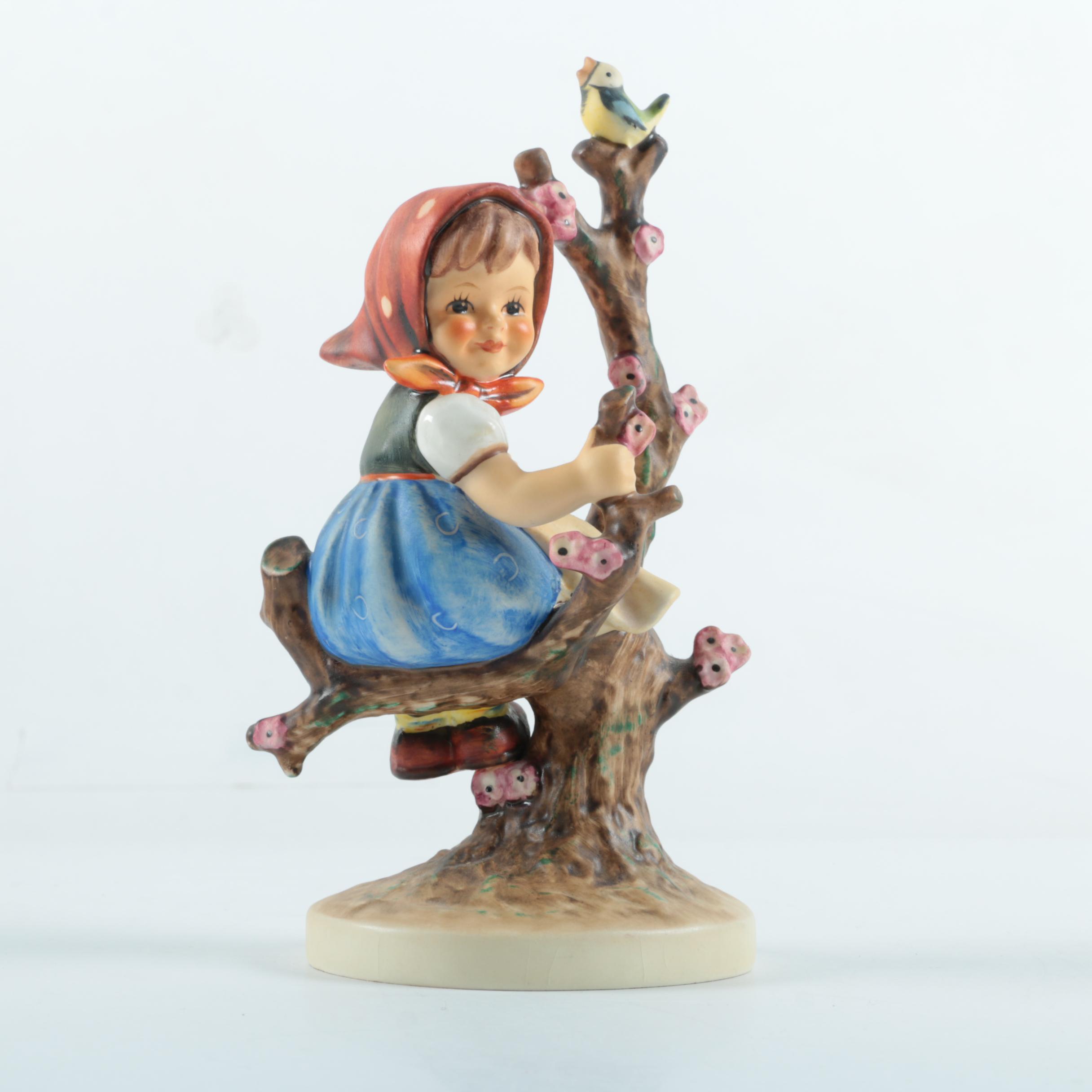 Hummel "Apple Tree Girl" and "Apple Tree Boy" Figurines