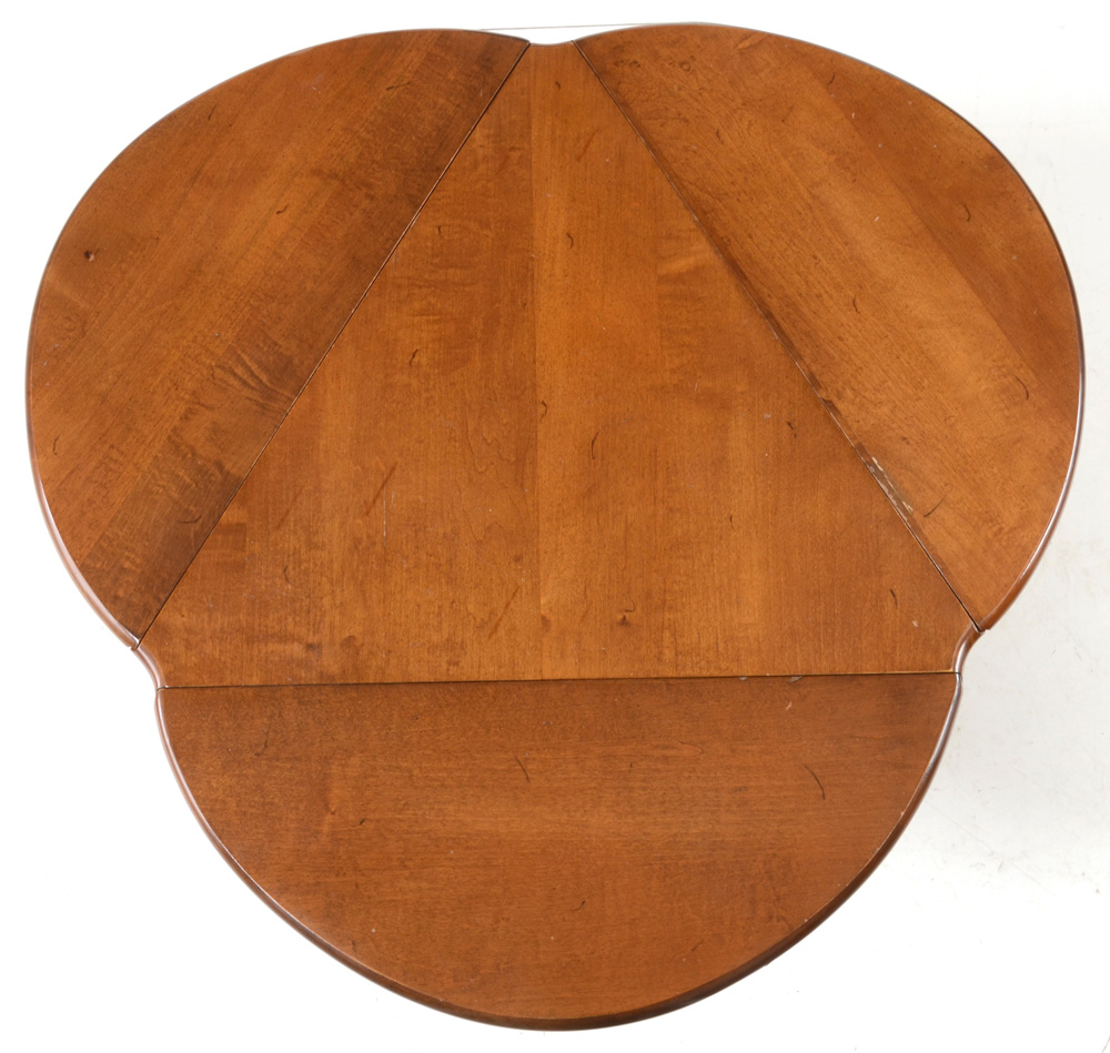 Vintage Triangular Drop Leaf Cricket Table